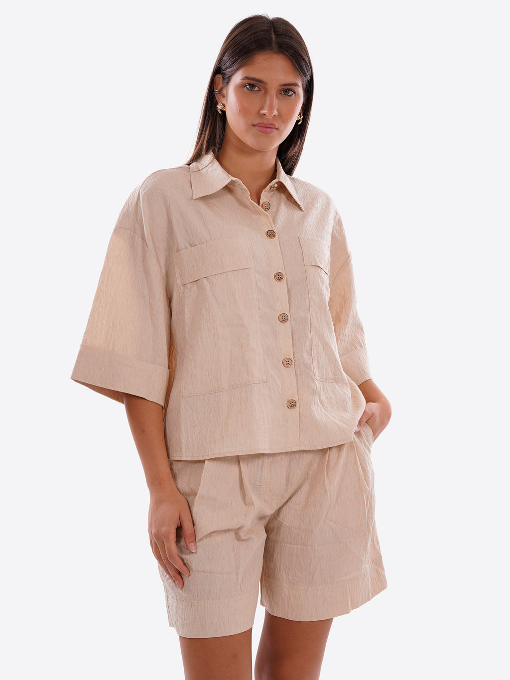 Camicia YES-ZEE da Donna - beige G210EV00222