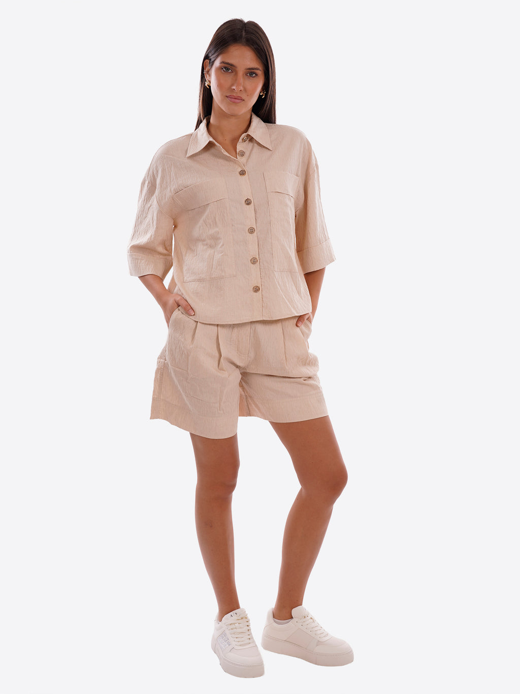 Camicia YES-ZEE da Donna - beige G210EV00222