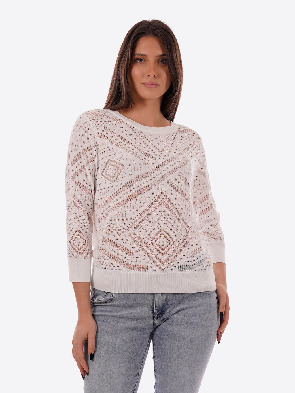 Maglia YES-ZEE da Donna - bianco M437BR00107