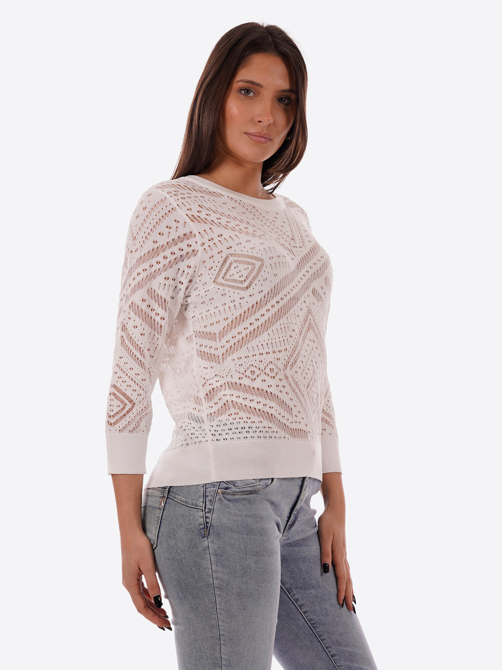 Maglia YES-ZEE da Donna - bianco M437BR00107
