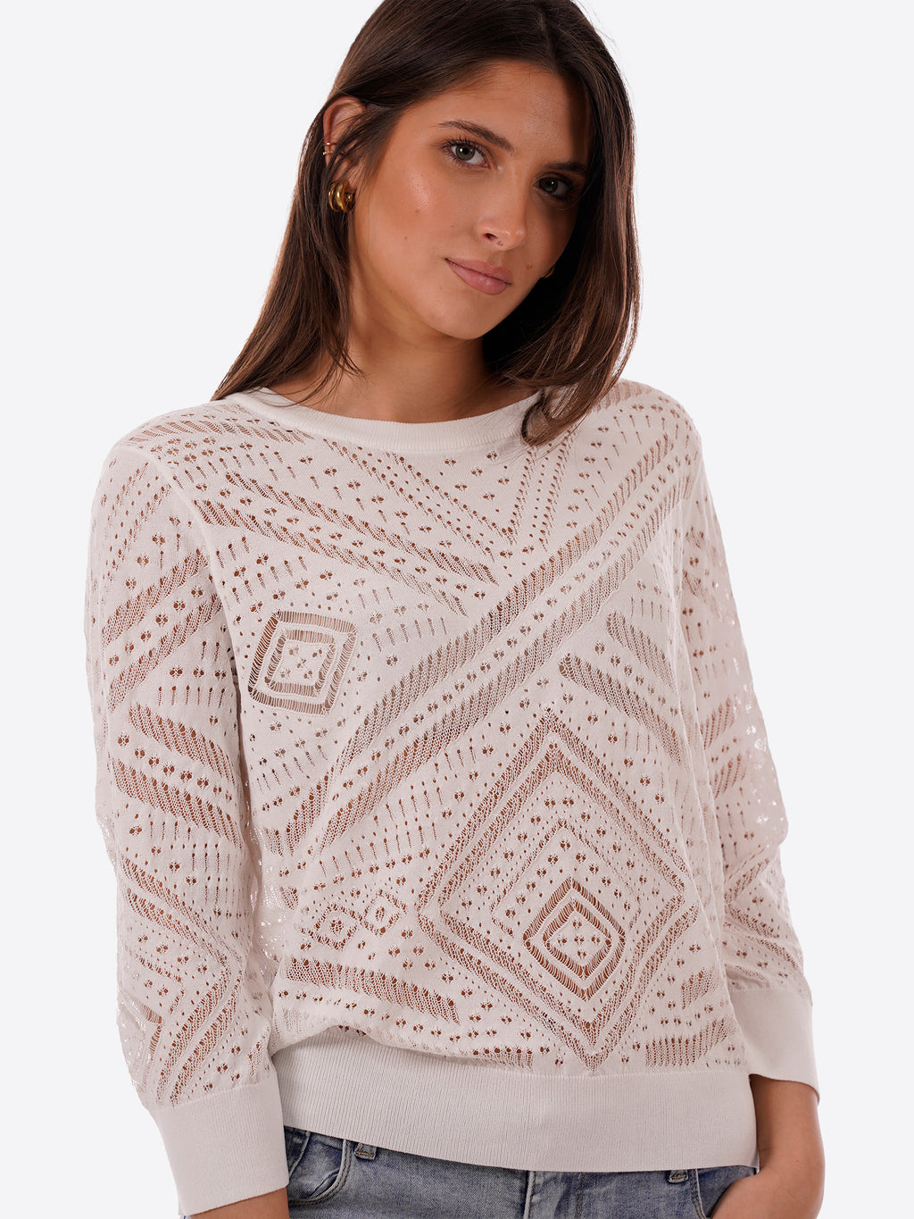 Maglia YES-ZEE da Donna - bianco M437BR00107