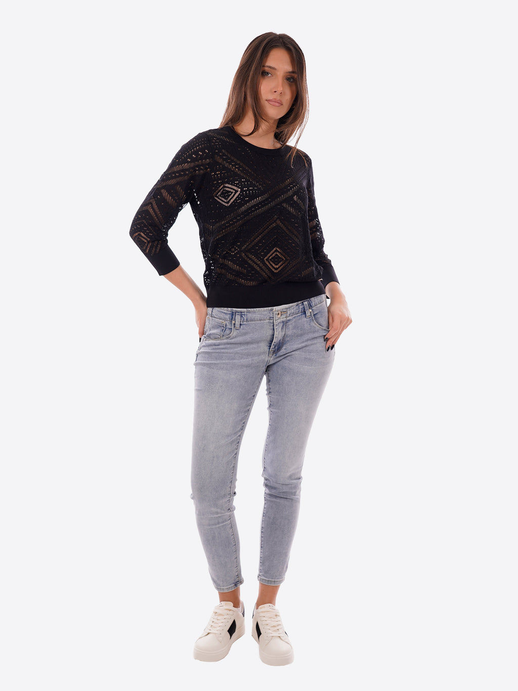 Maglia YES-ZEE da Donna - nero M437BR00801