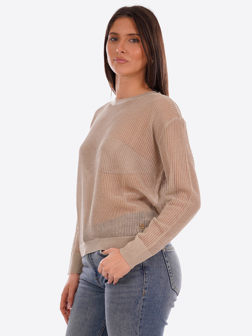 Maglione YES-ZEE da Donna - beige M449HF00222