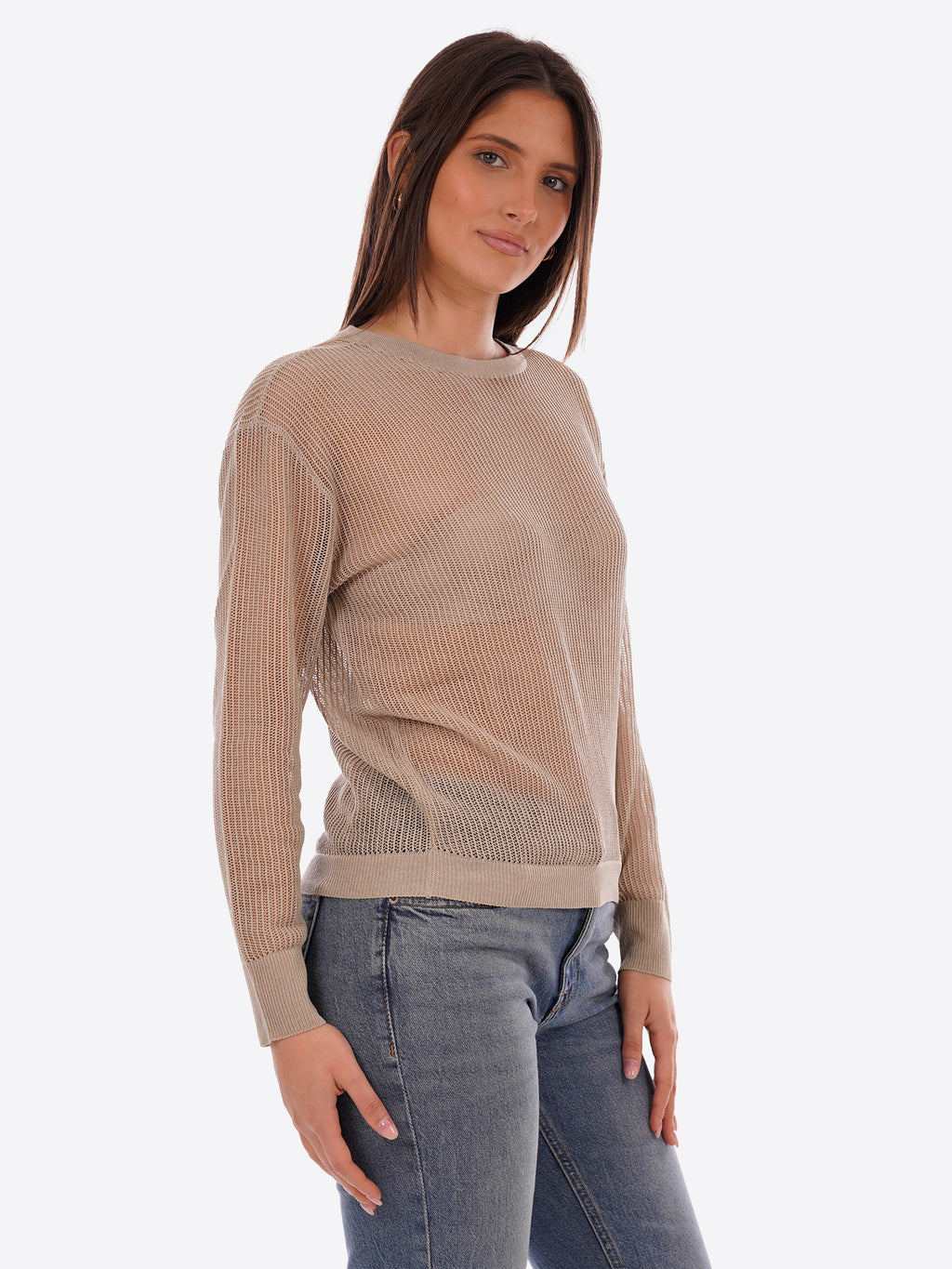 Maglione YES-ZEE da Donna - beige M449HF00222