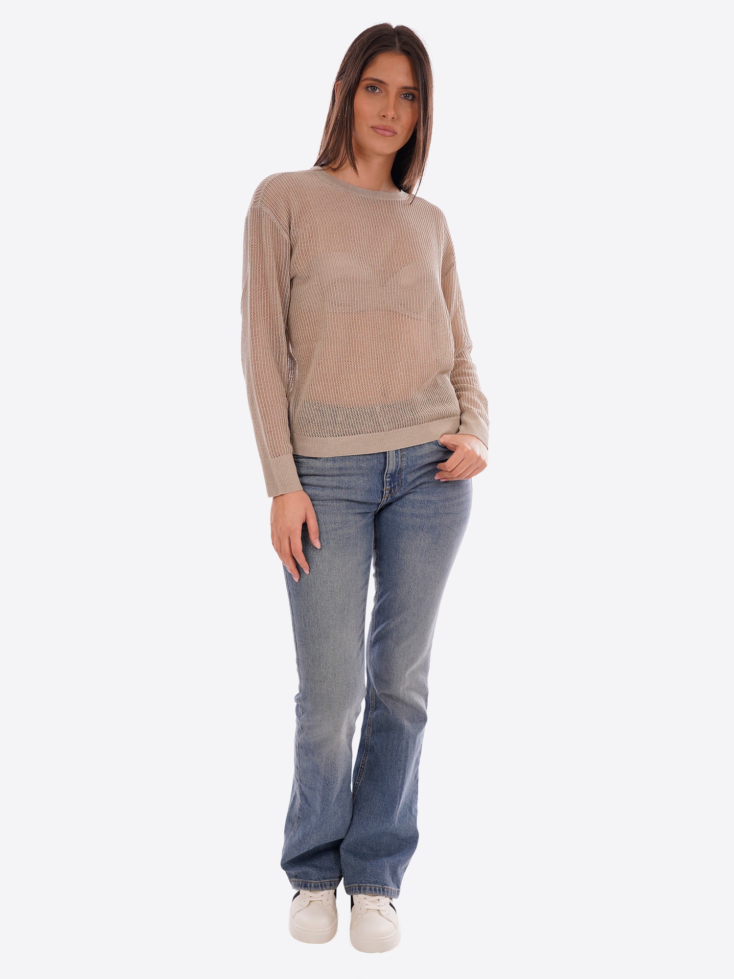Maglione YES-ZEE da Donna - beige M449HF00222