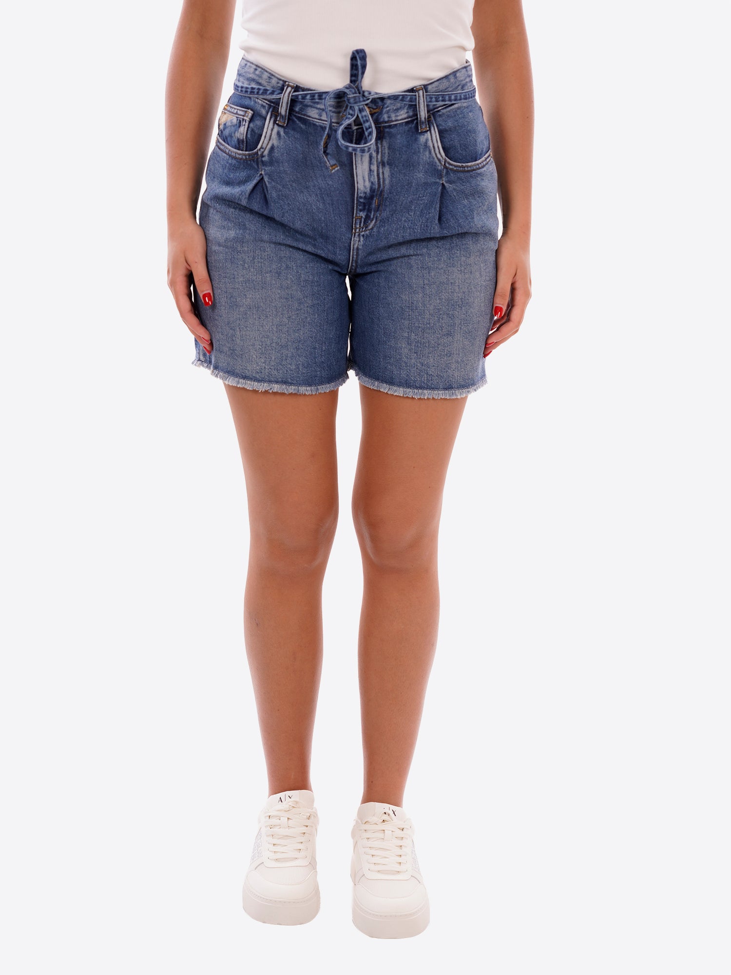 Shorts YES-ZEE da Donna - blu P225W306712STONED