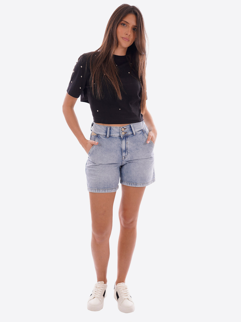 Shorts YES-ZEE da Donna - blu P231W367J726USED