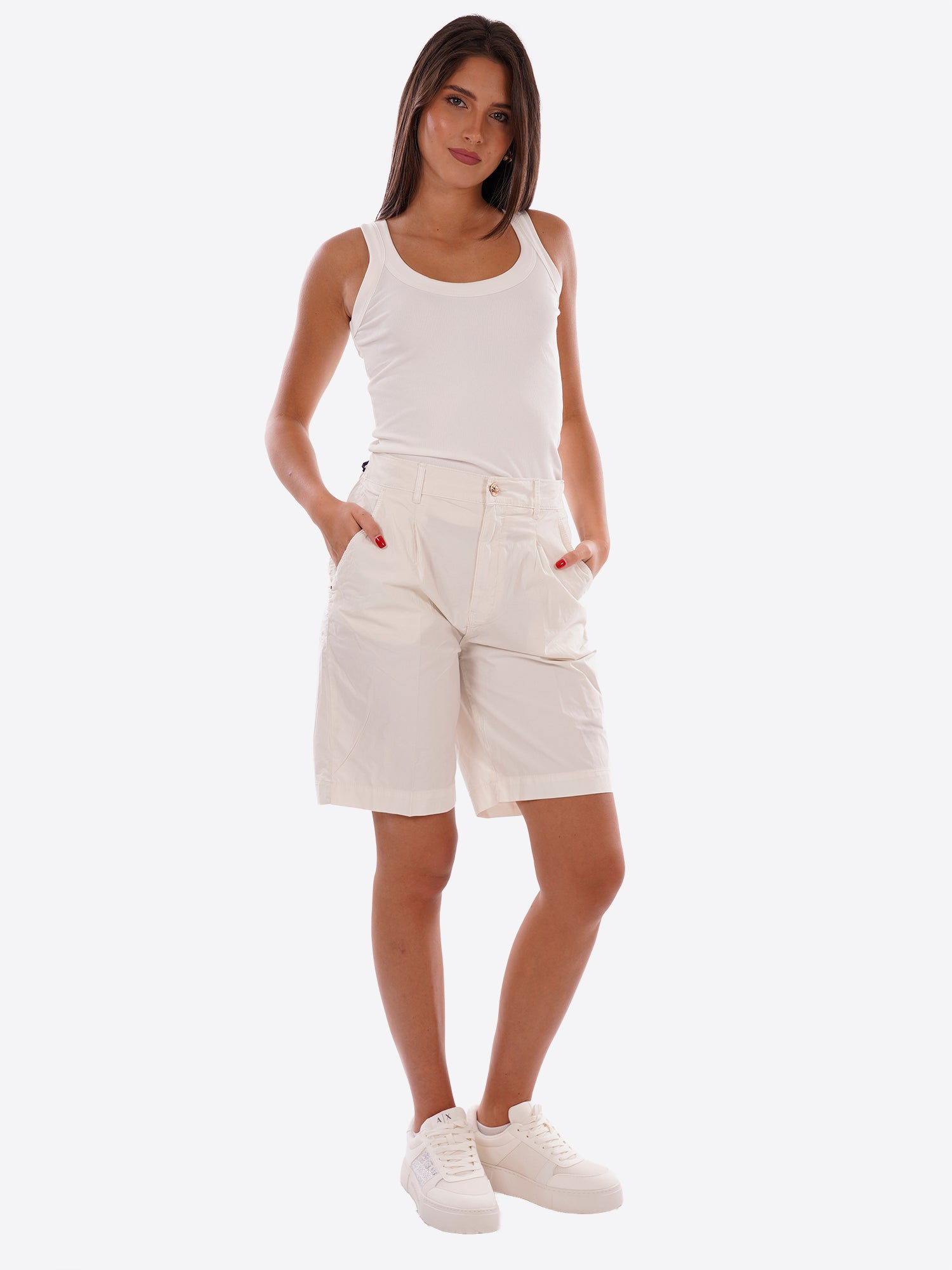 Bermuda YES-ZEE da Donna - bianco P294WV00107