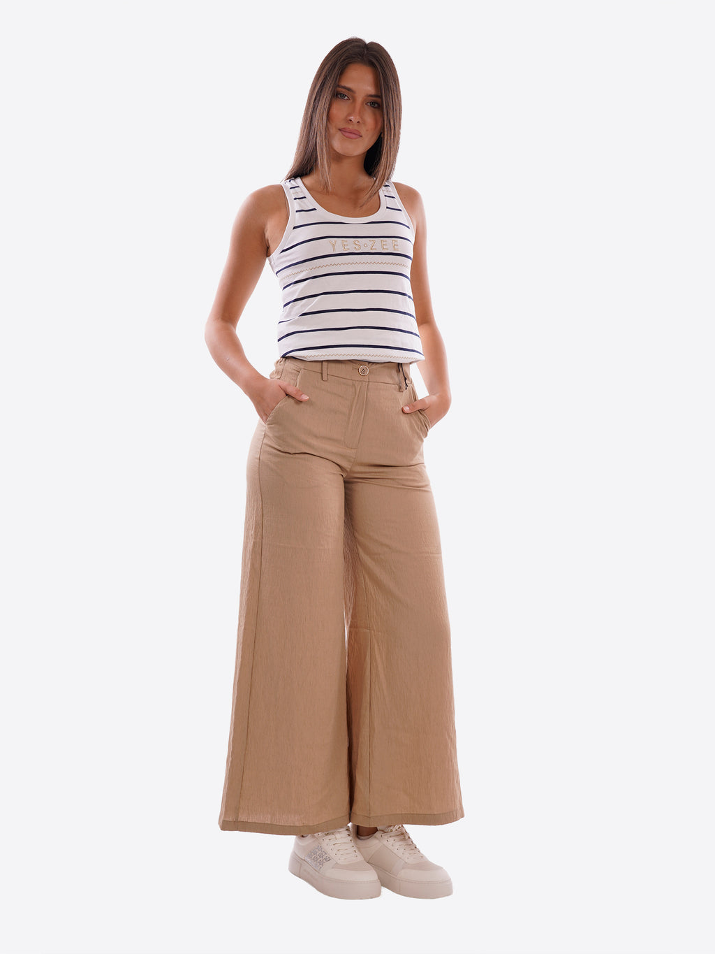 Pantalone YES-ZEE da Donna - FANGO P376EV00298