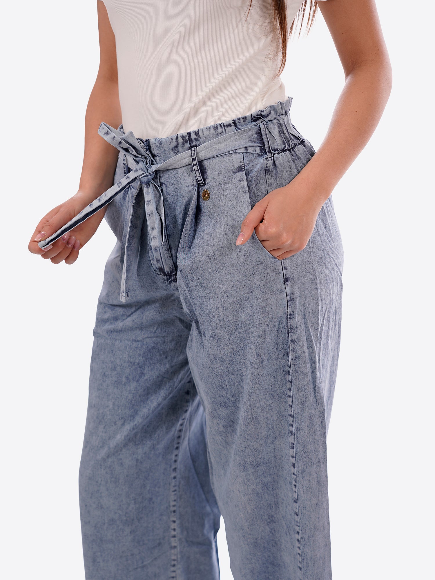 Pantalone YES-ZEE da Donna - blu P387EB00J729