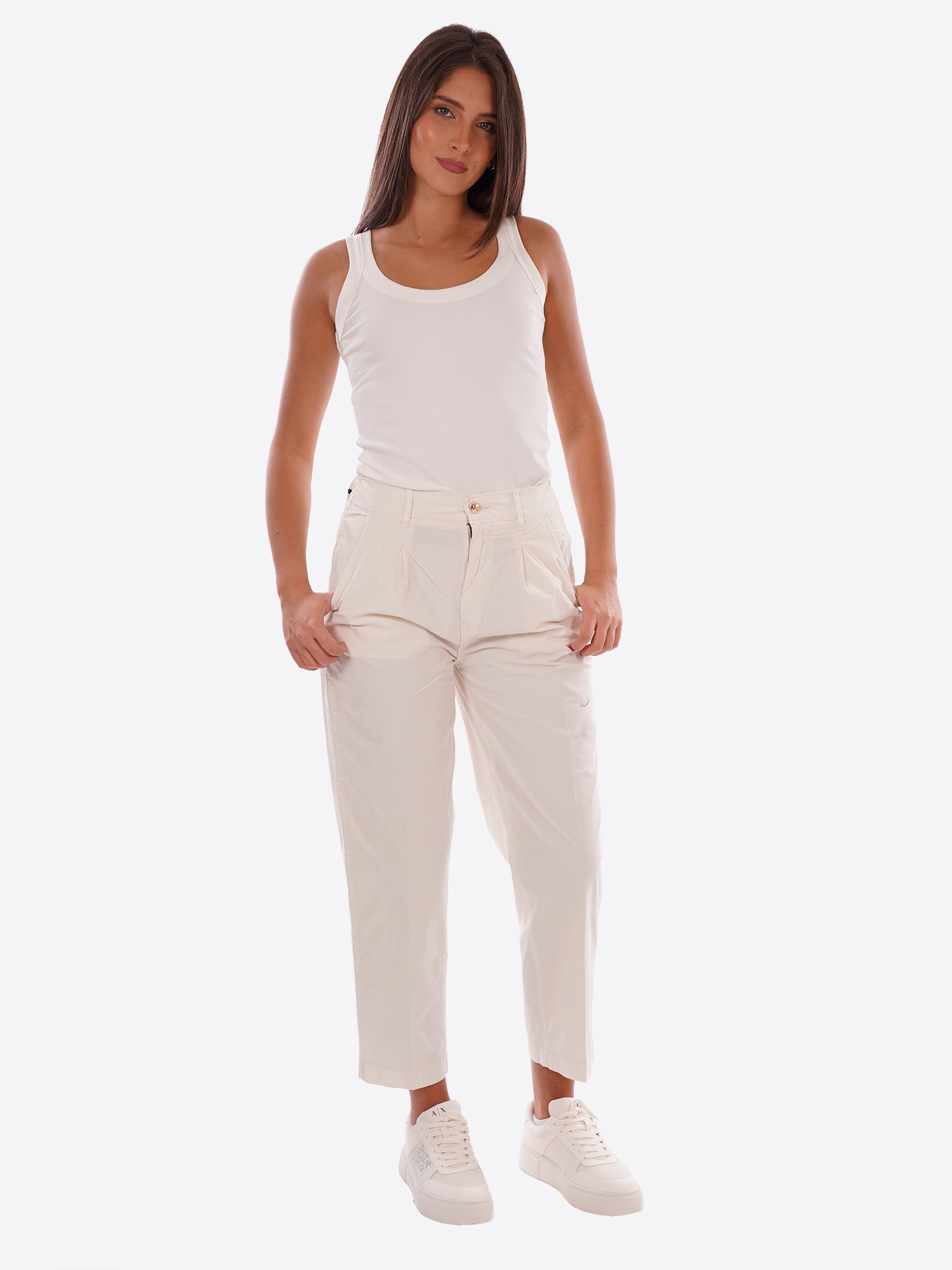 Pantalone YES-ZEE da Donna - bianco P394W00107