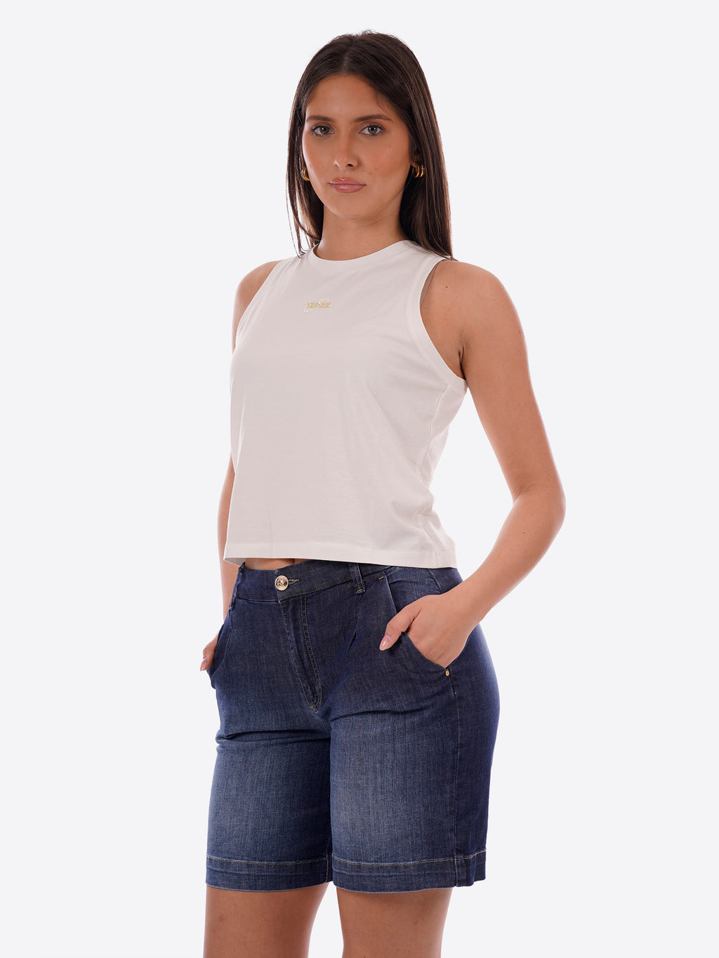 Canotta YES-ZEE da Donna - bianco T210S700107