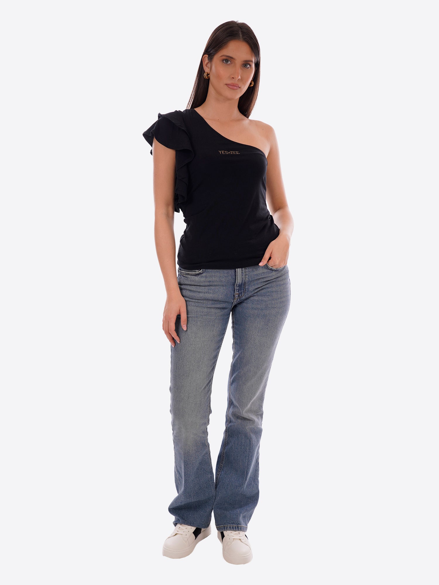 Top YES-ZEE da Donna - nero T211S700801