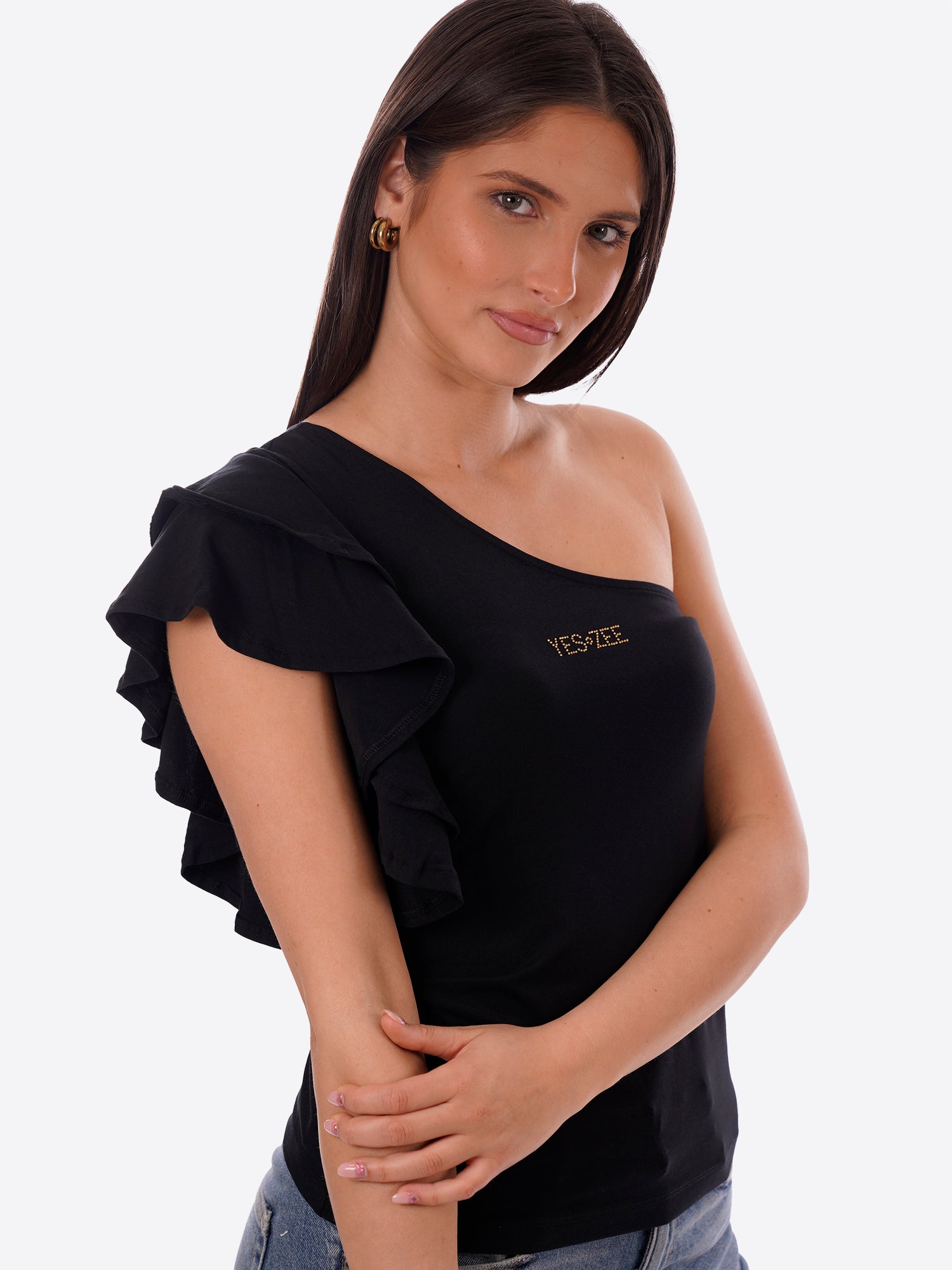 Top YES-ZEE da Donna - nero T211S700801