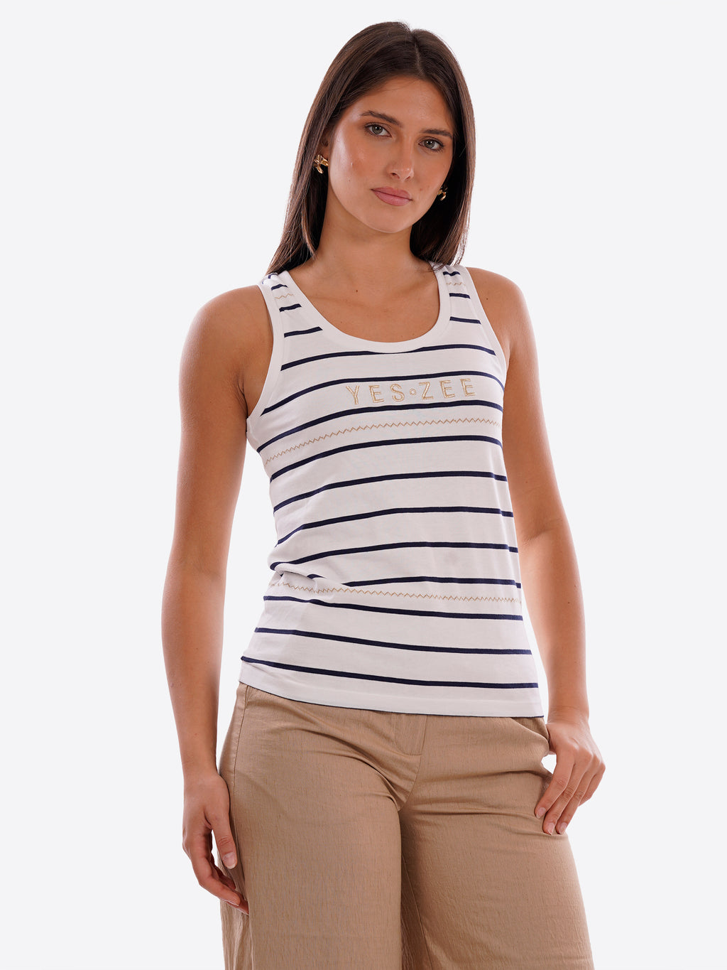 Canotta YES-ZEE da Donna - bianco T214SP002127