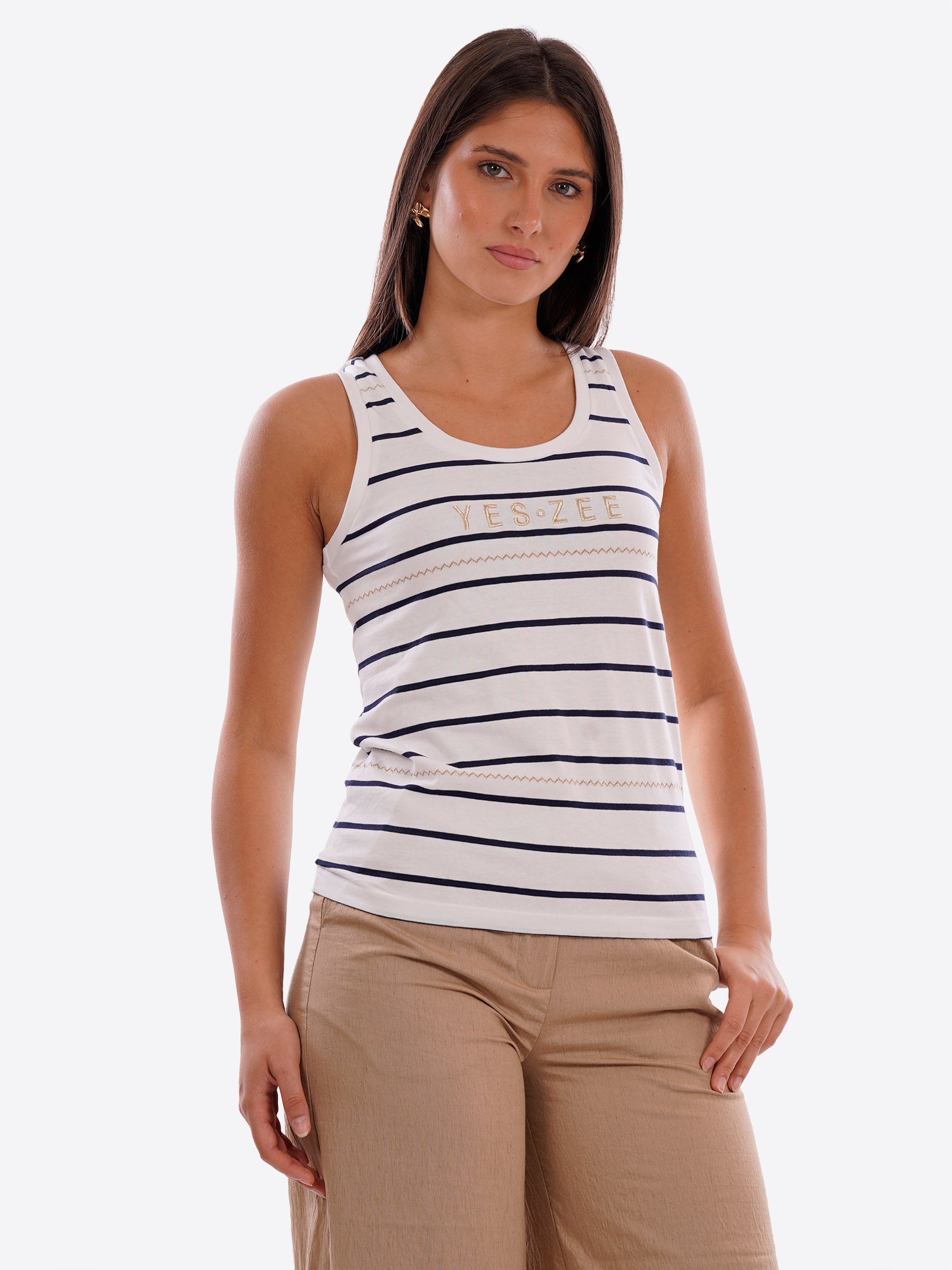Canotta YES-ZEE da Donna - bianco T214SP002127