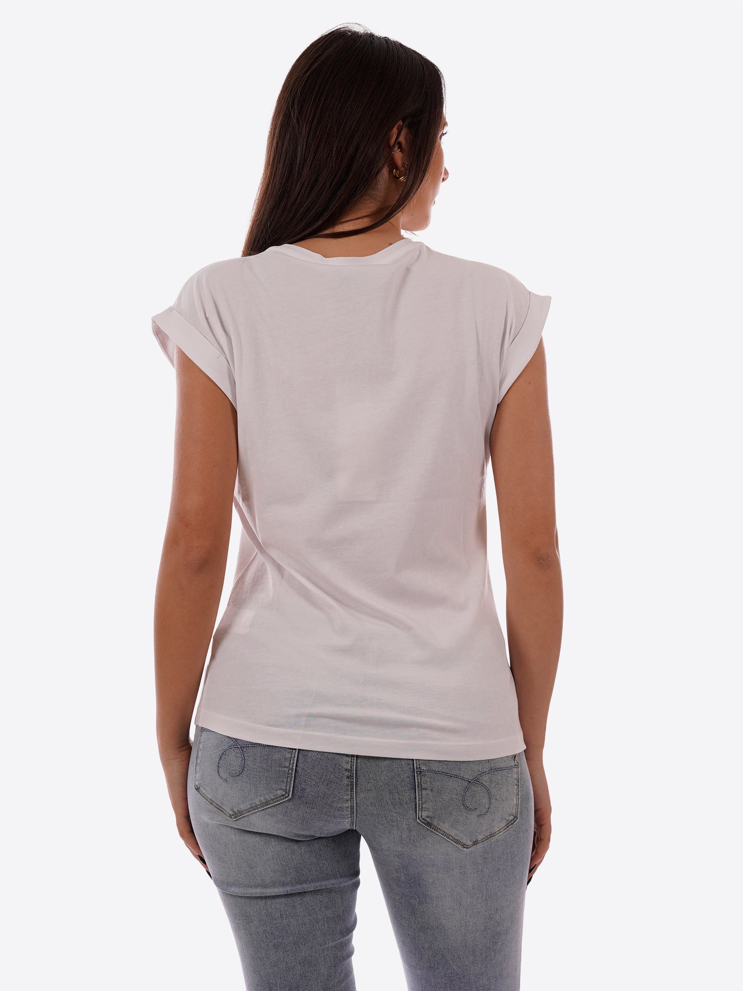 T-shirt YES-ZEE da Donna - bianco T215SG00127