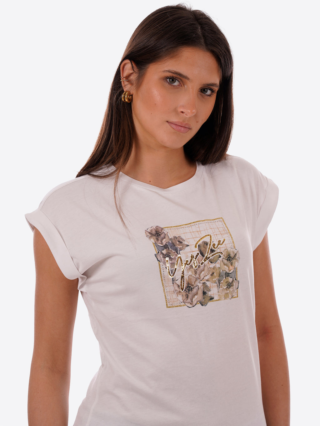 T-shirt YES-ZEE da Donna - bianco T215SG00127