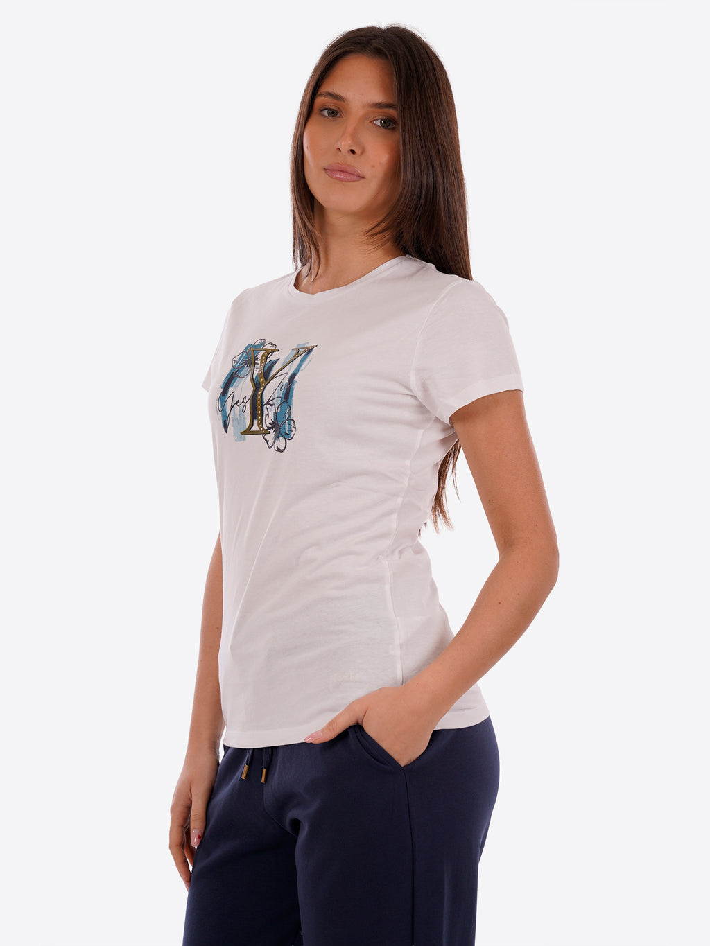 T-shirt YES-ZEE da Donna - bianco T222T901127