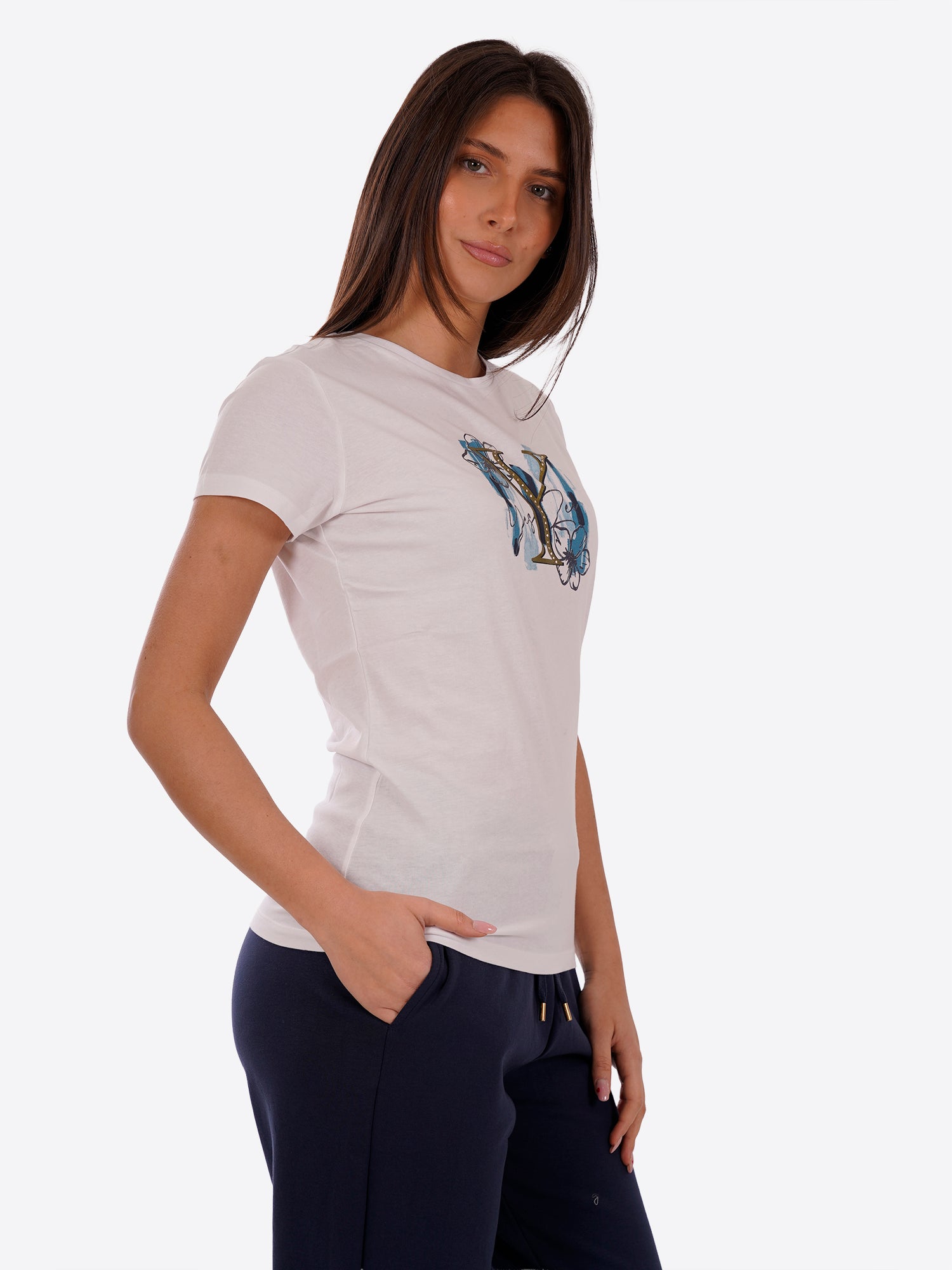 T-shirt YES-ZEE da Donna - bianco T222T901127