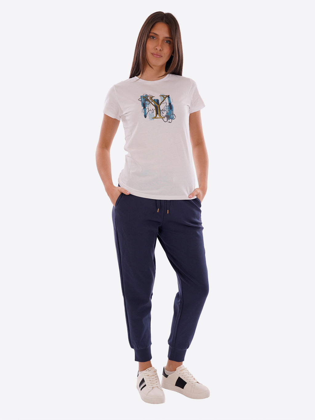 T-shirt YES-ZEE da Donna - bianco T222T901127