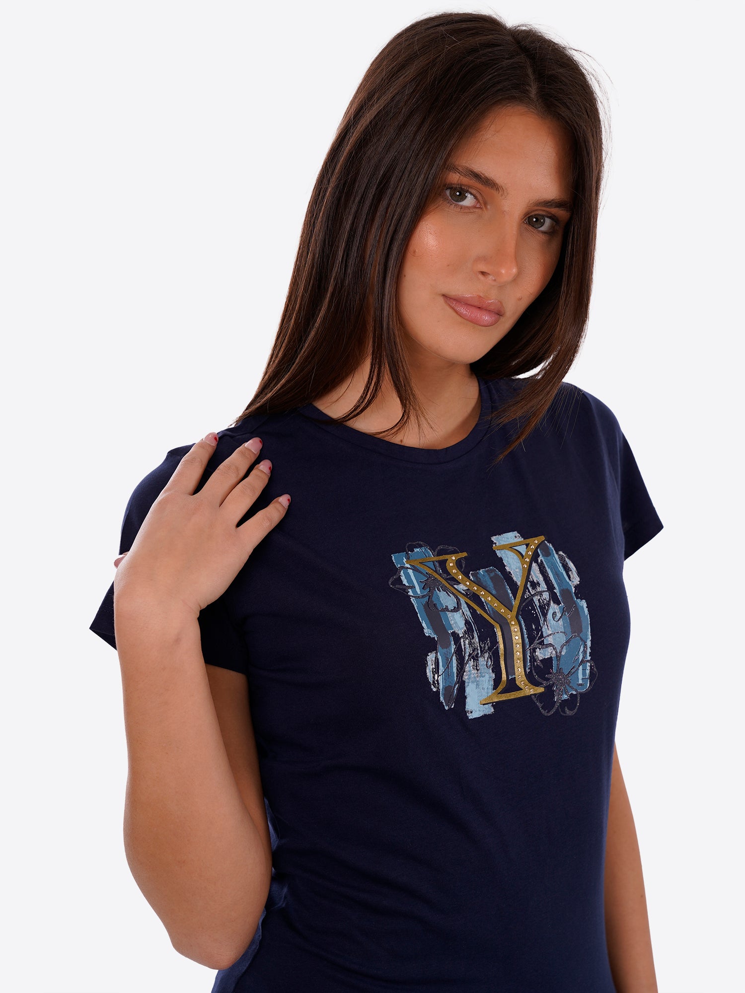 T-shirt YES-ZEE da Donna - blu T222T901713