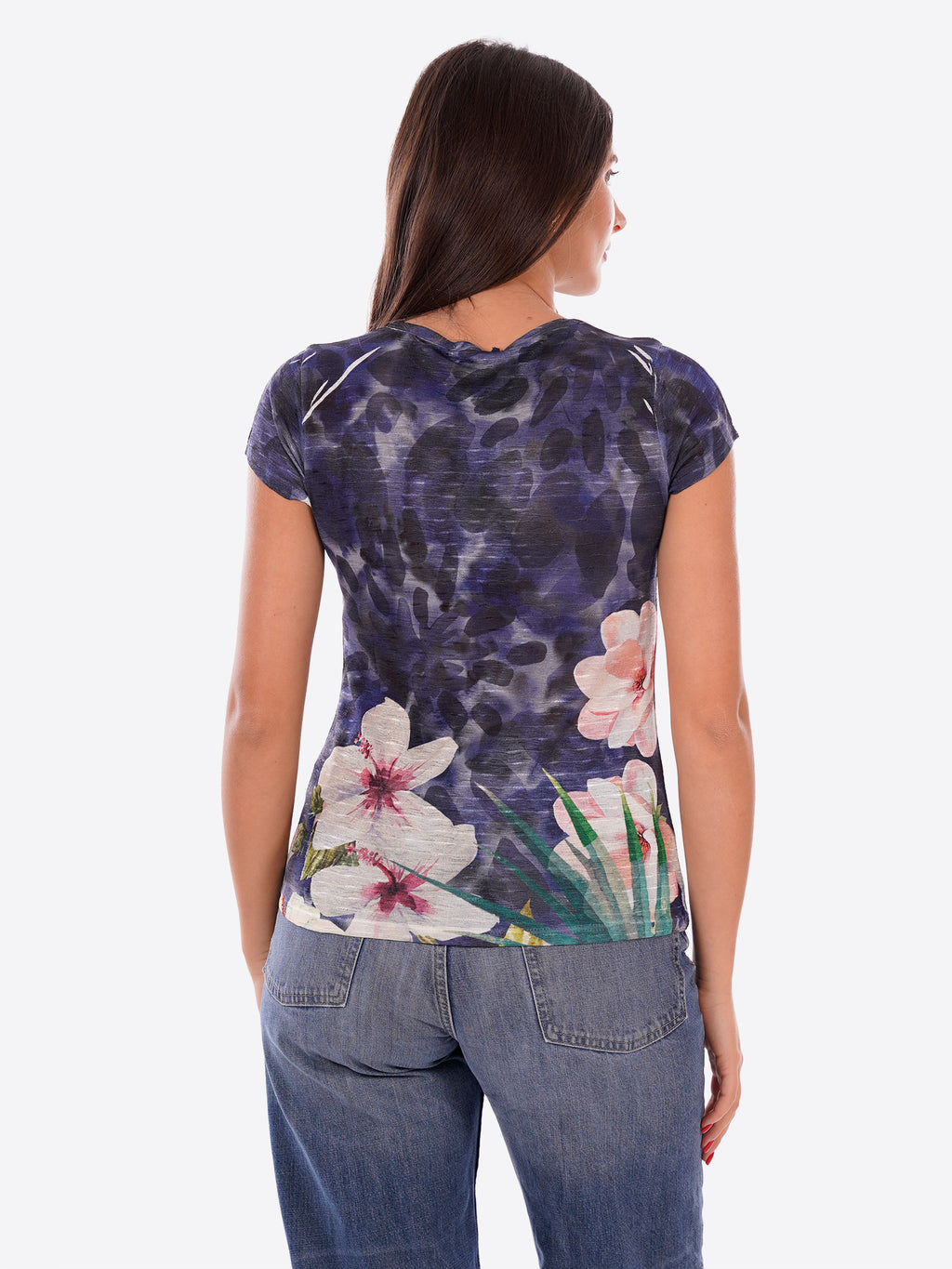 T-shirt YES-ZEE da Donna - blu T236Y3052713