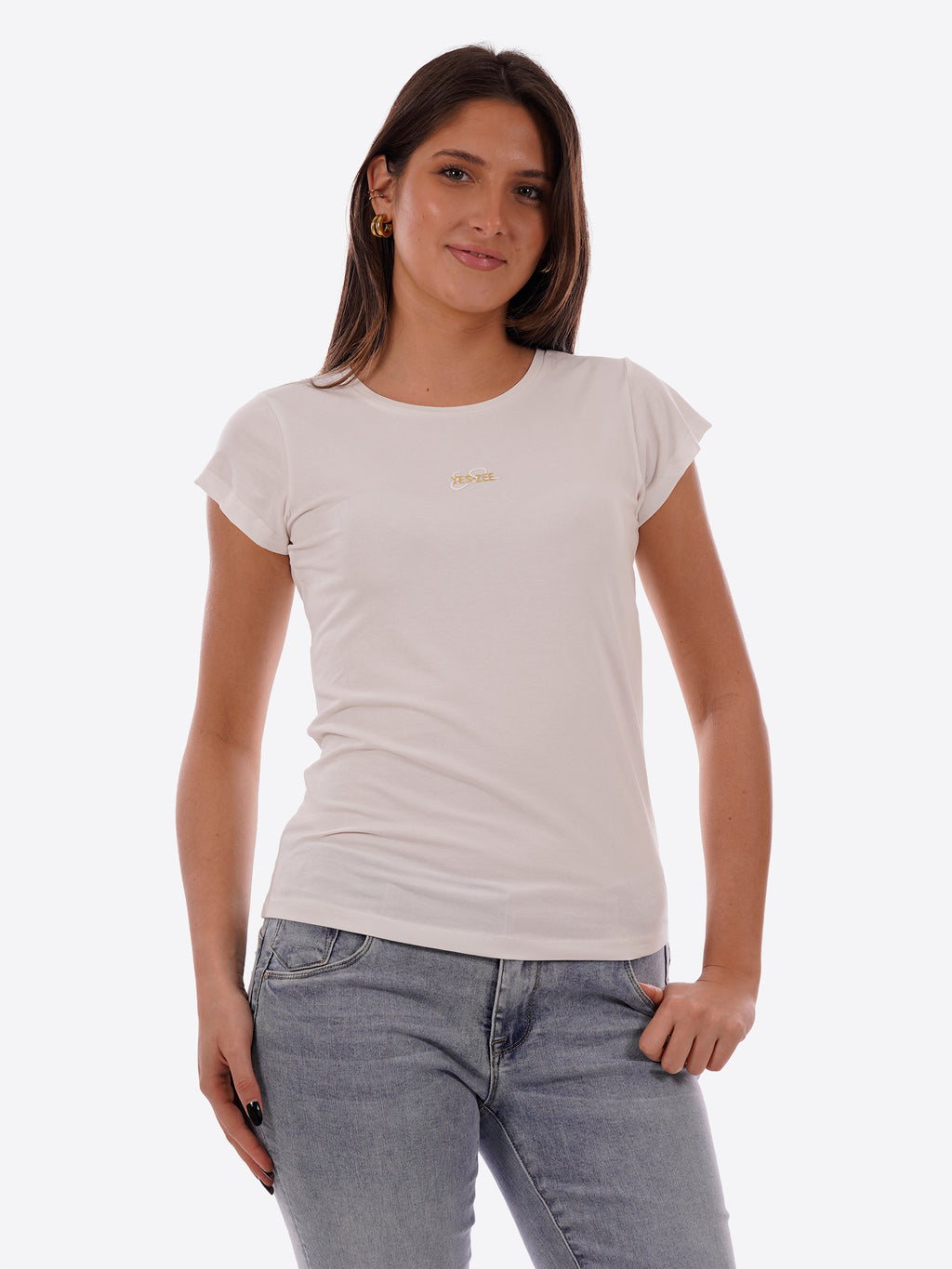 T-shirt YES-ZEE da Donna - bianco T257S700107