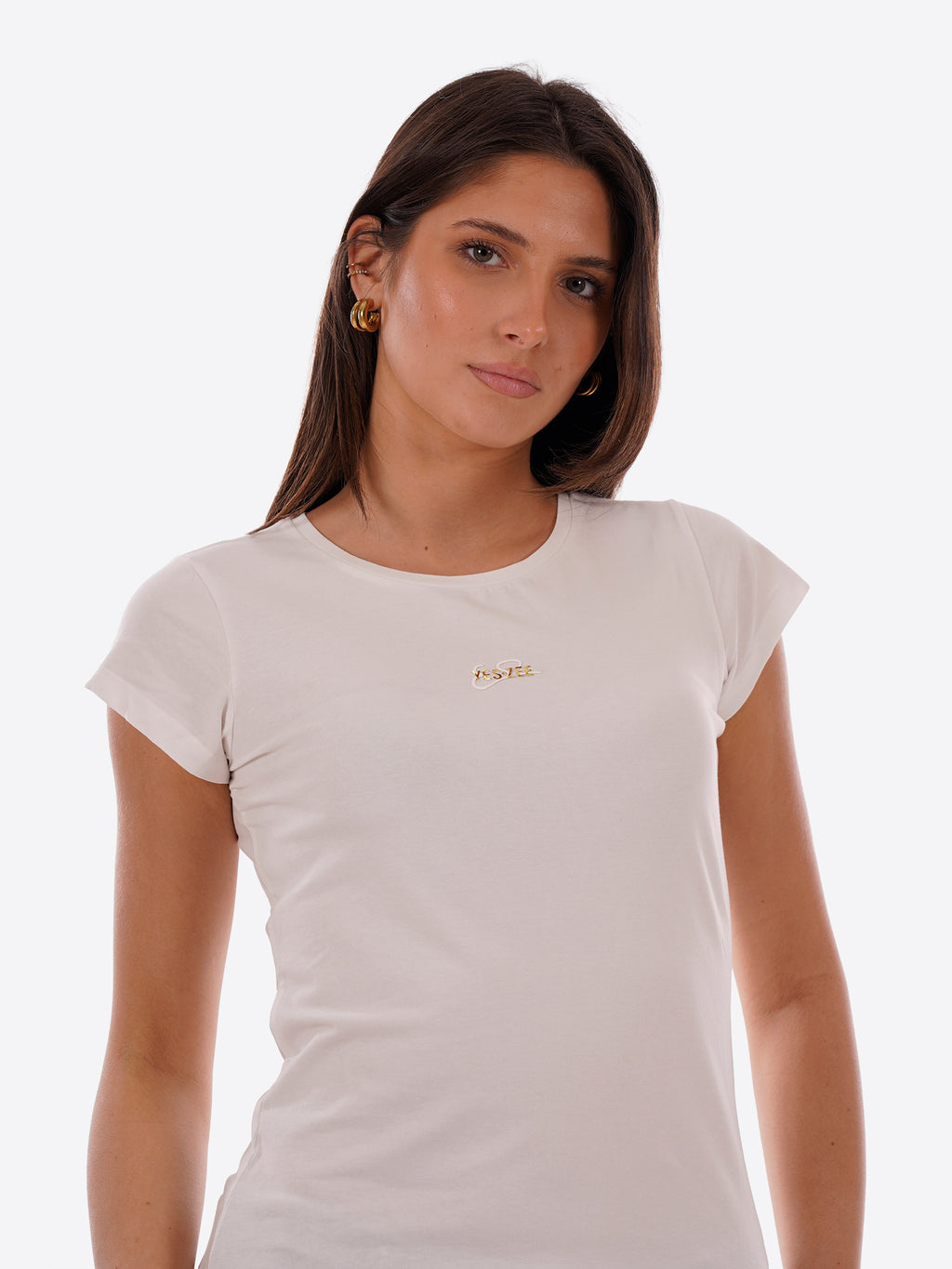 T-shirt YES-ZEE da Donna - bianco T257S700107