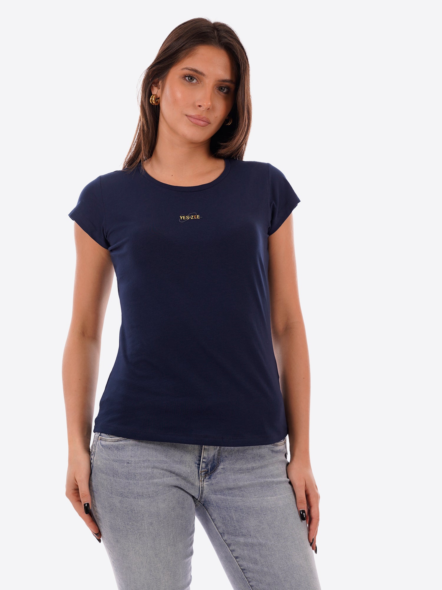 T-shirt YES-ZEE da Donna - blu T257S700713