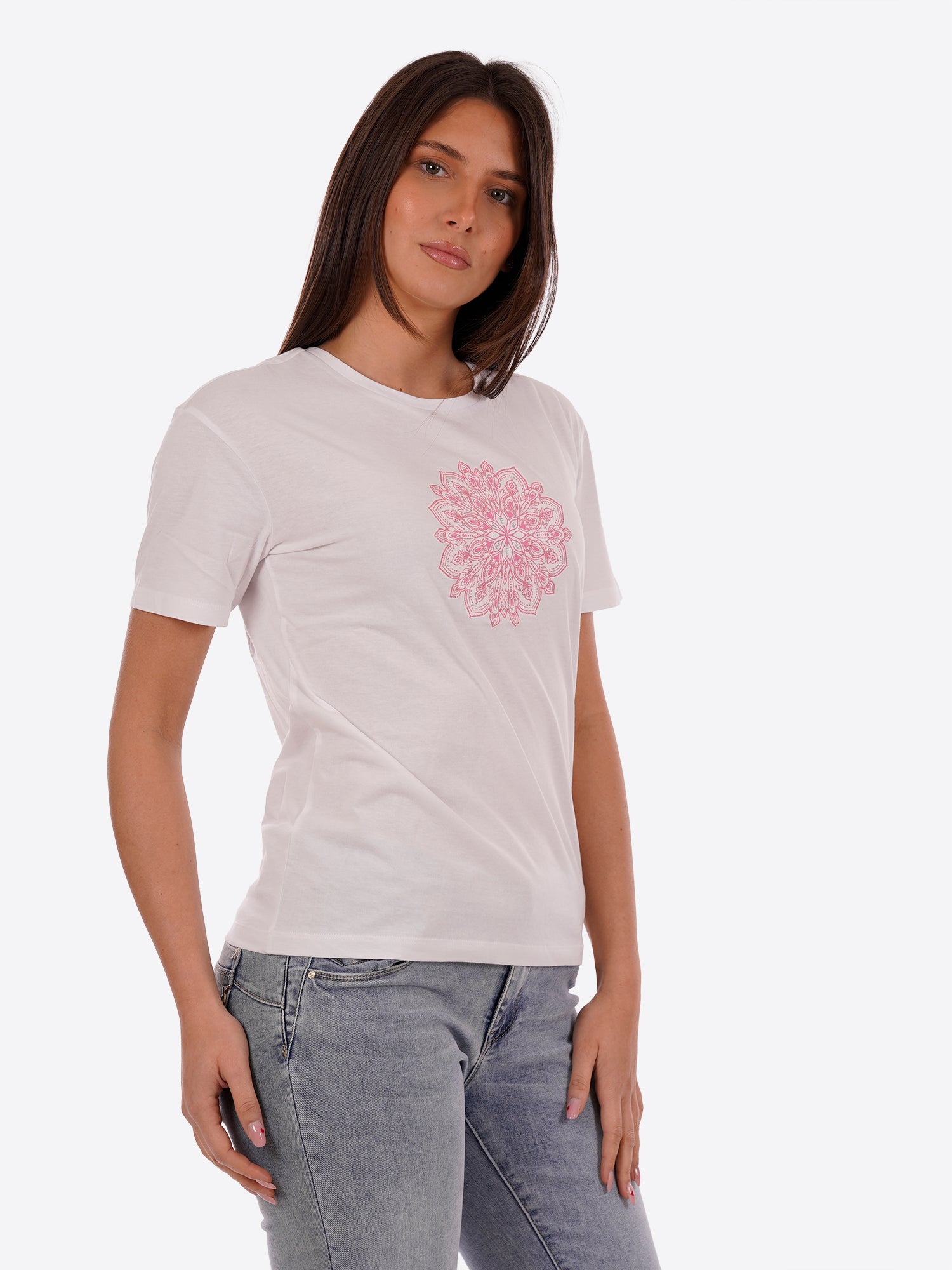 T-shirt YES-ZEE da Donna - bianco T258T900127
