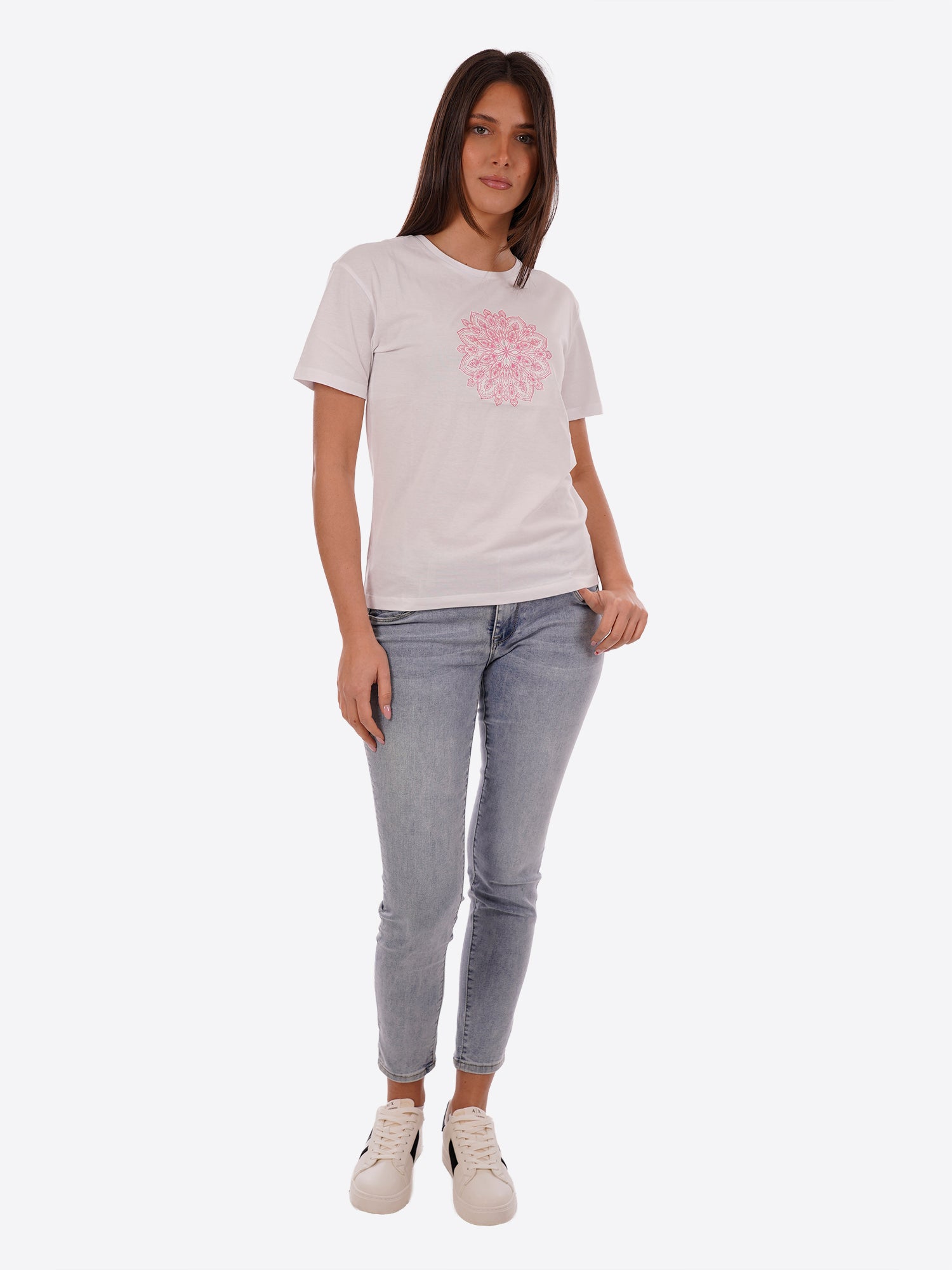 T-shirt YES-ZEE da Donna - bianco T258T900127