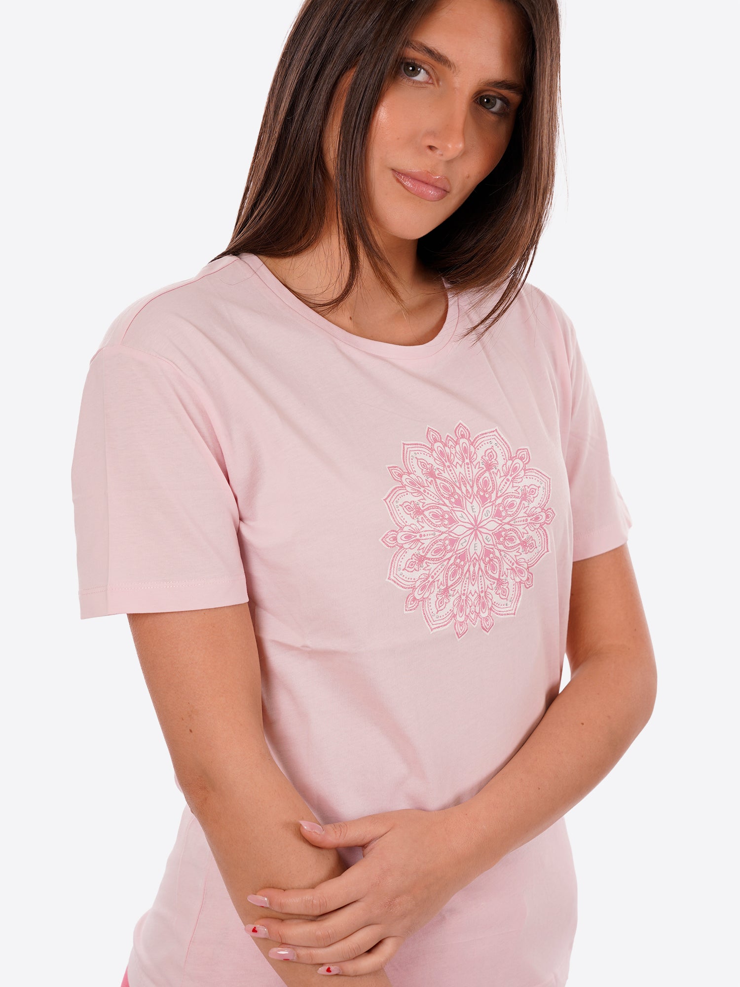 T-shirt YES-ZEE da Donna - rosa T258T900425