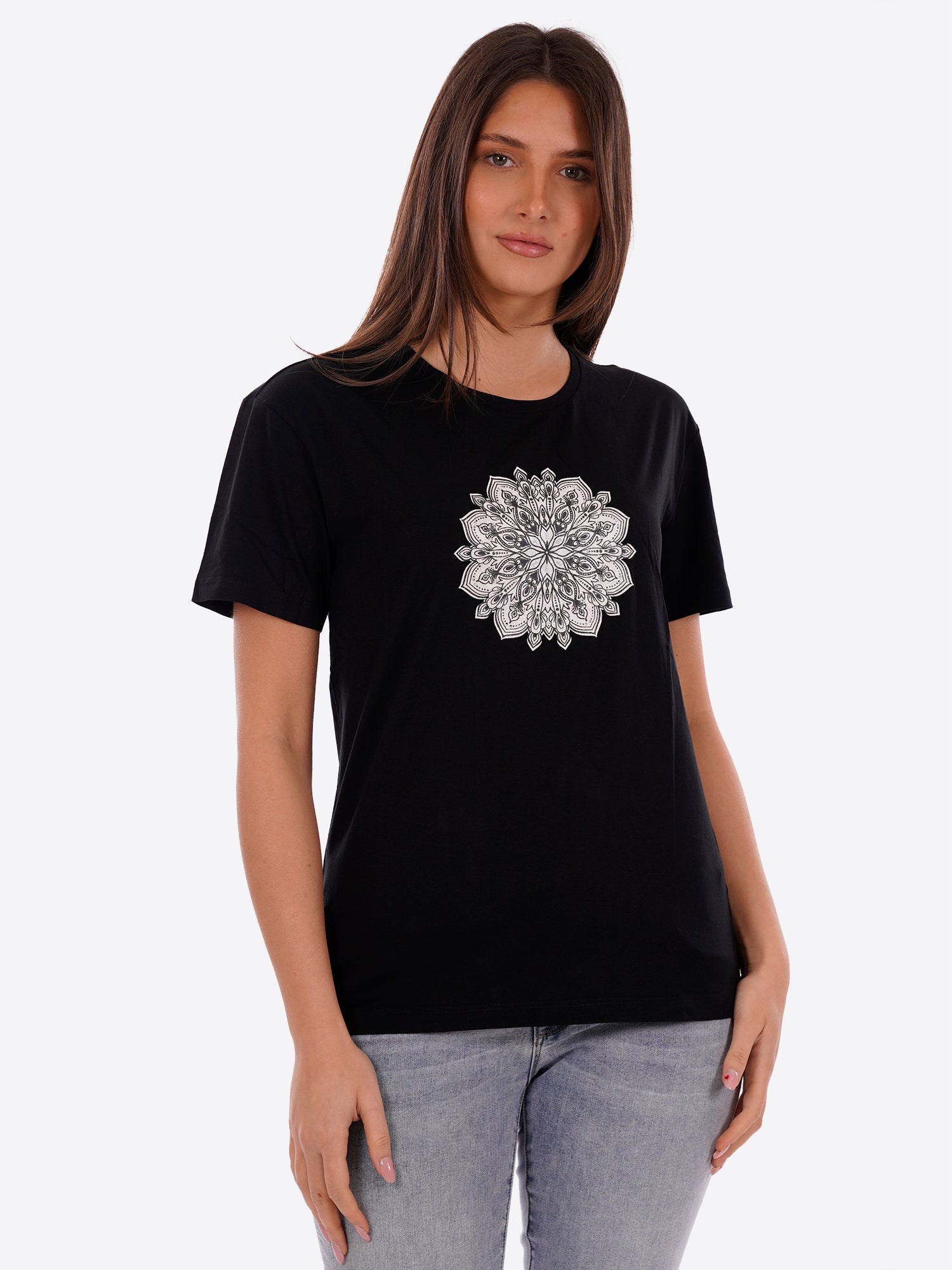 T-shirt YES-ZEE da Donna - nero T258T900801