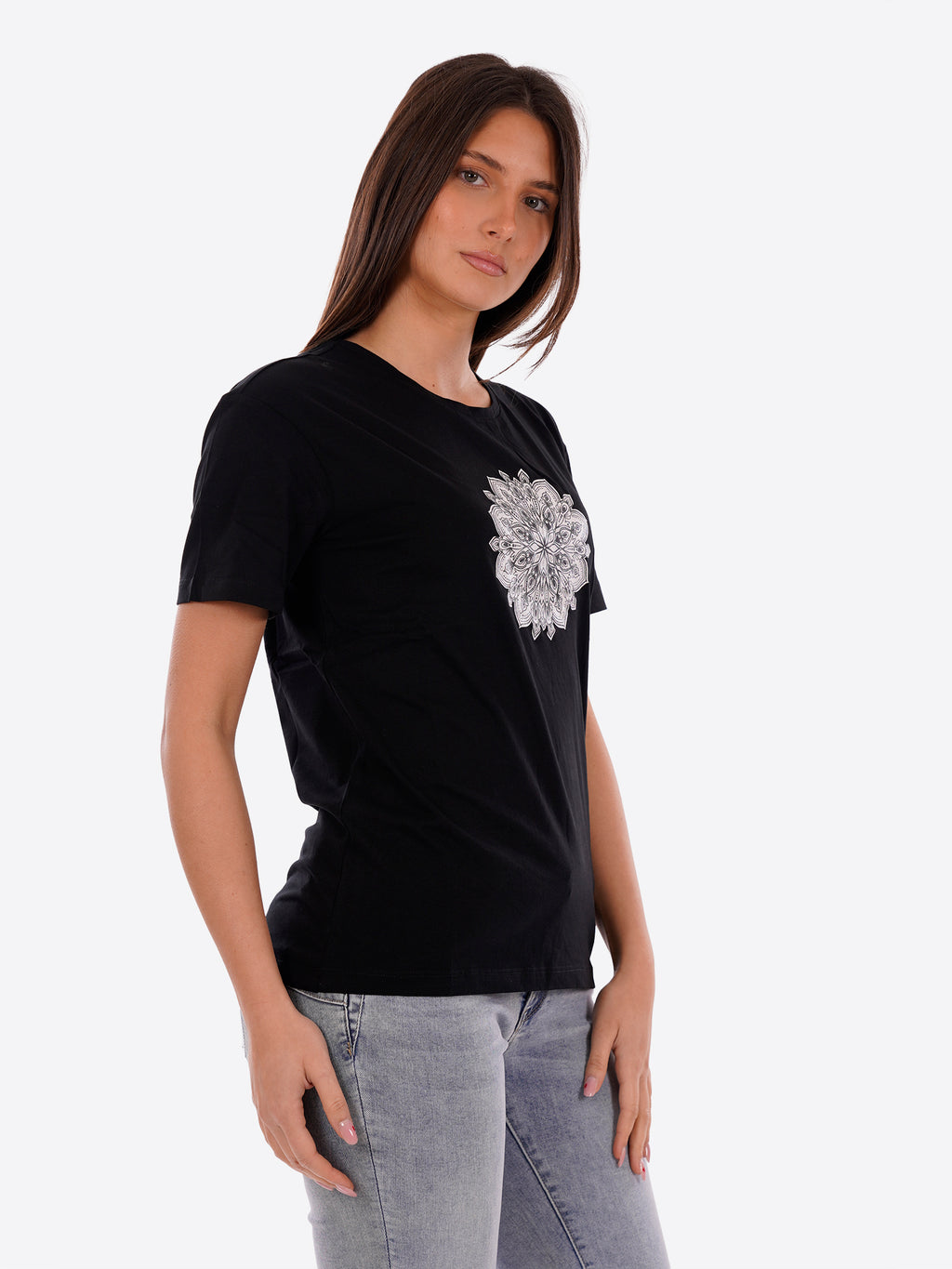 T-shirt YES-ZEE da Donna - nero T258T900801