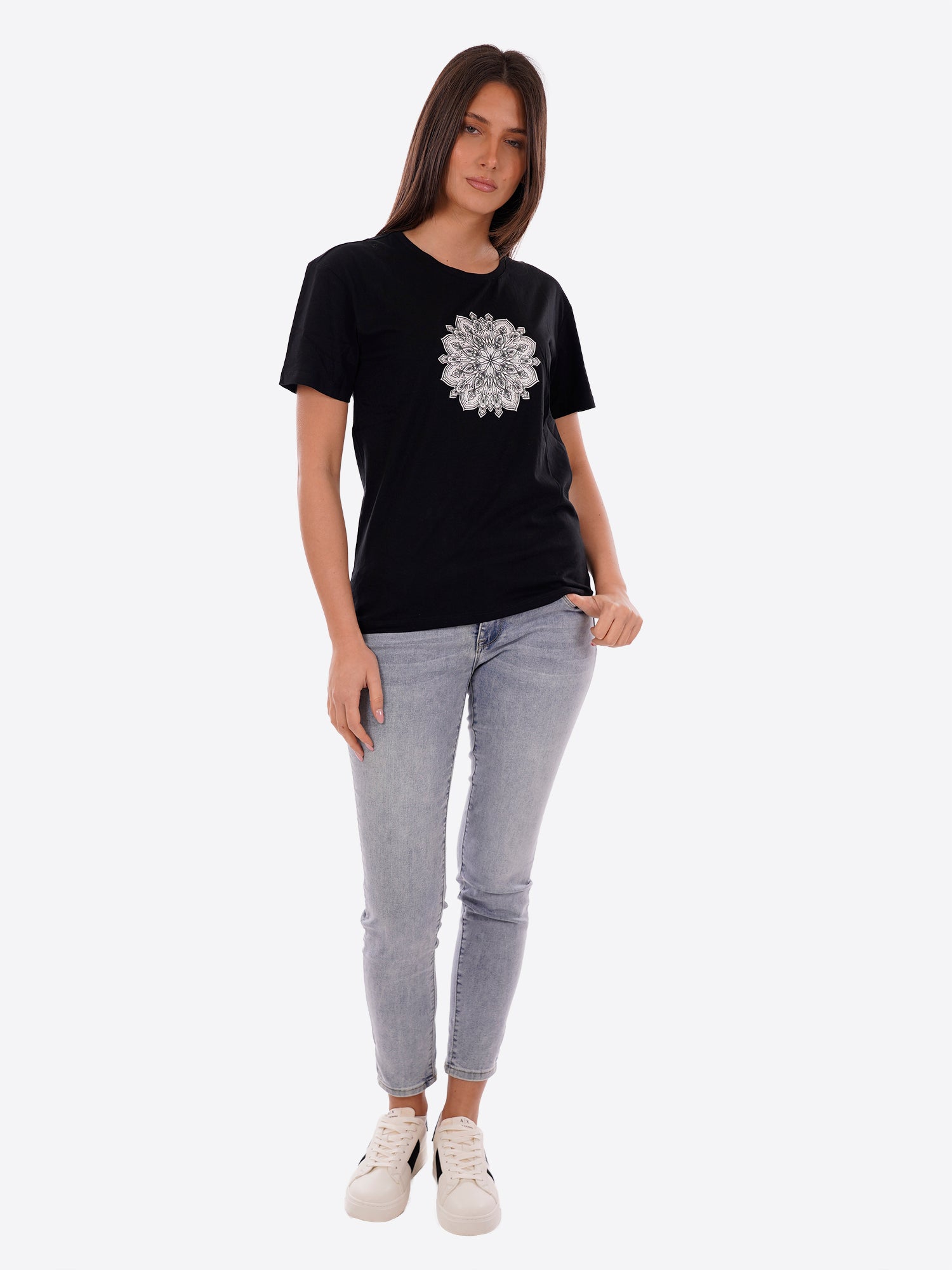 T-shirt YES-ZEE da Donna - nero T258T900801