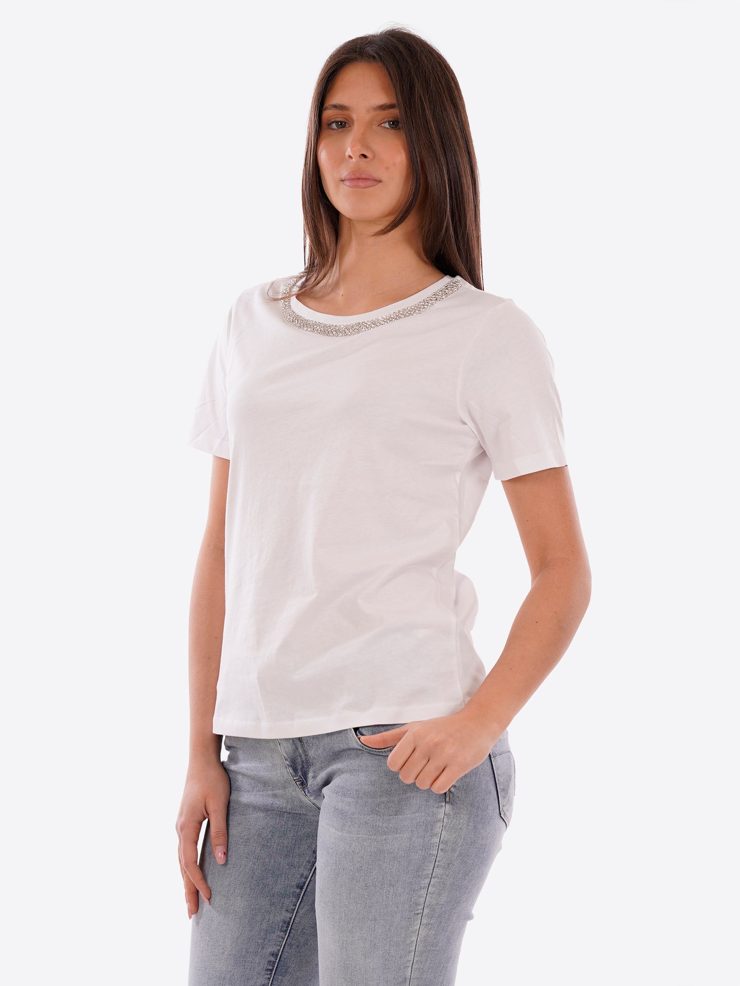 T-shirt YES-ZEE da Donna - bianco T267S100101