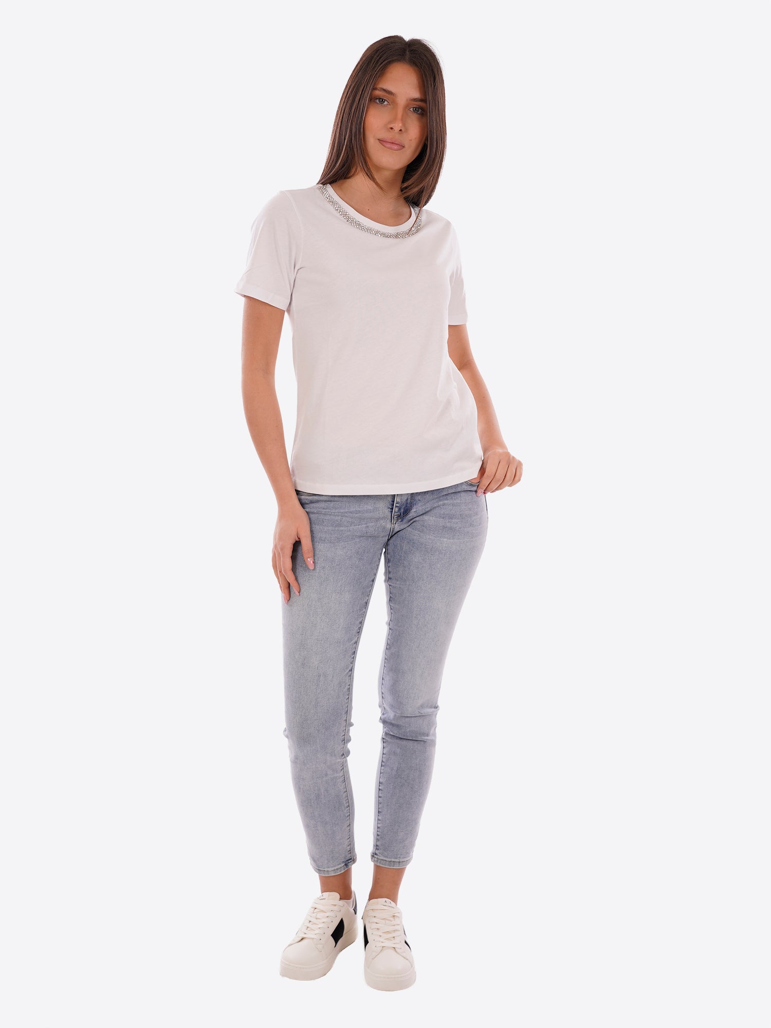 T-shirt YES-ZEE da Donna - bianco T267S100101