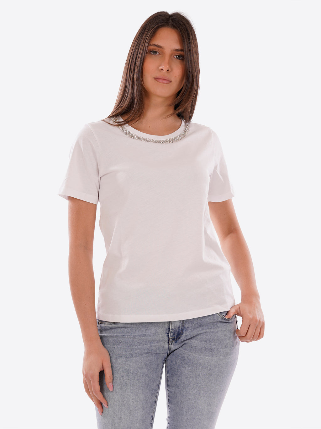 T-shirt YES-ZEE da Donna - bianco T267S100101
