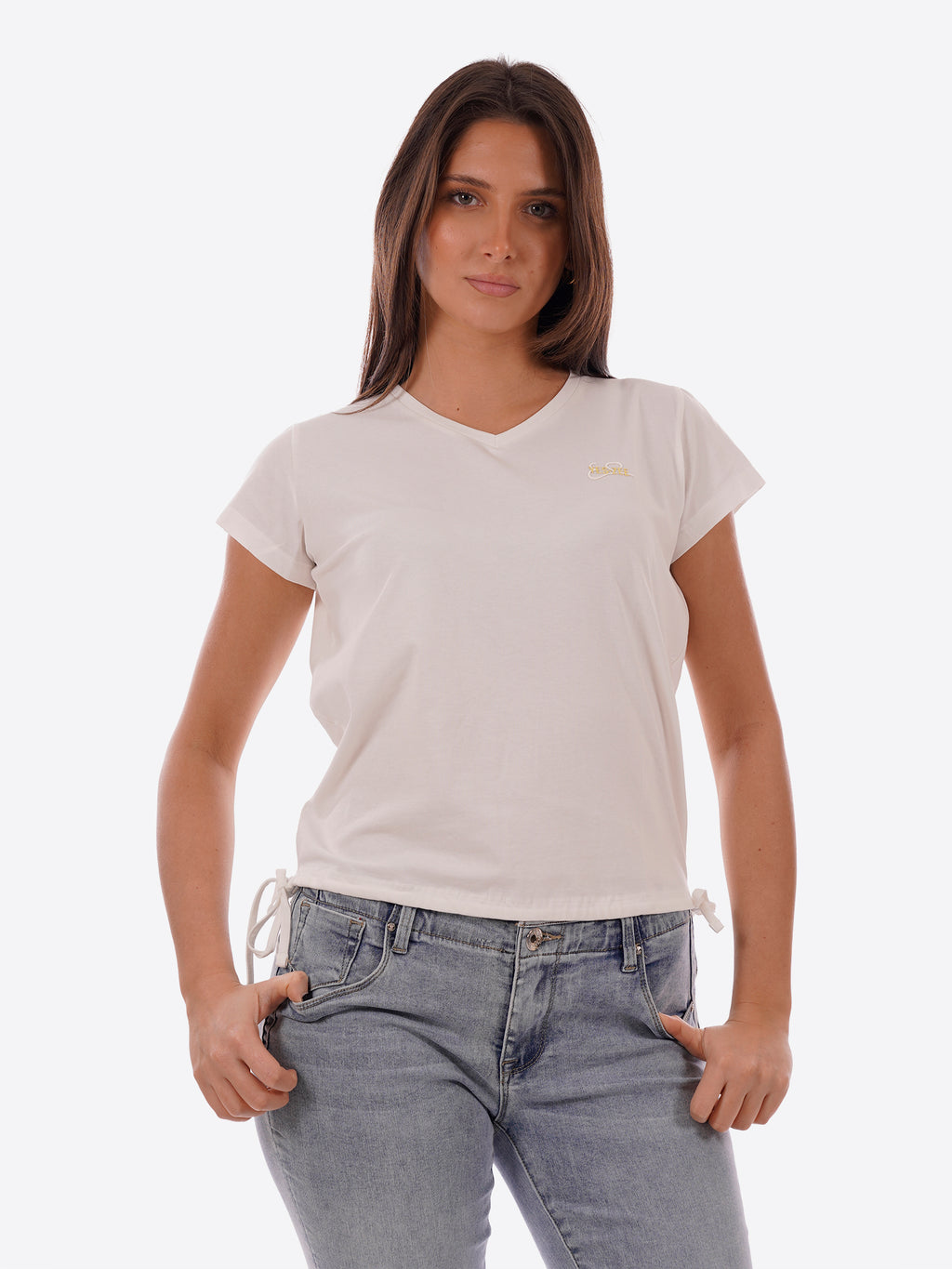 T-shirt YES-ZEE da Donna - bianco T270S700107