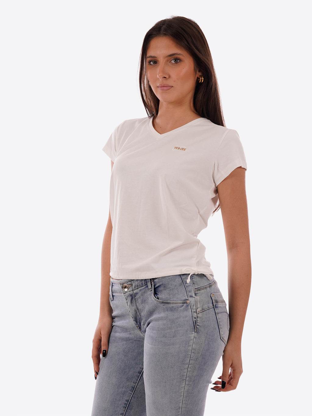 T-shirt YES-ZEE da Donna - bianco T270S700107