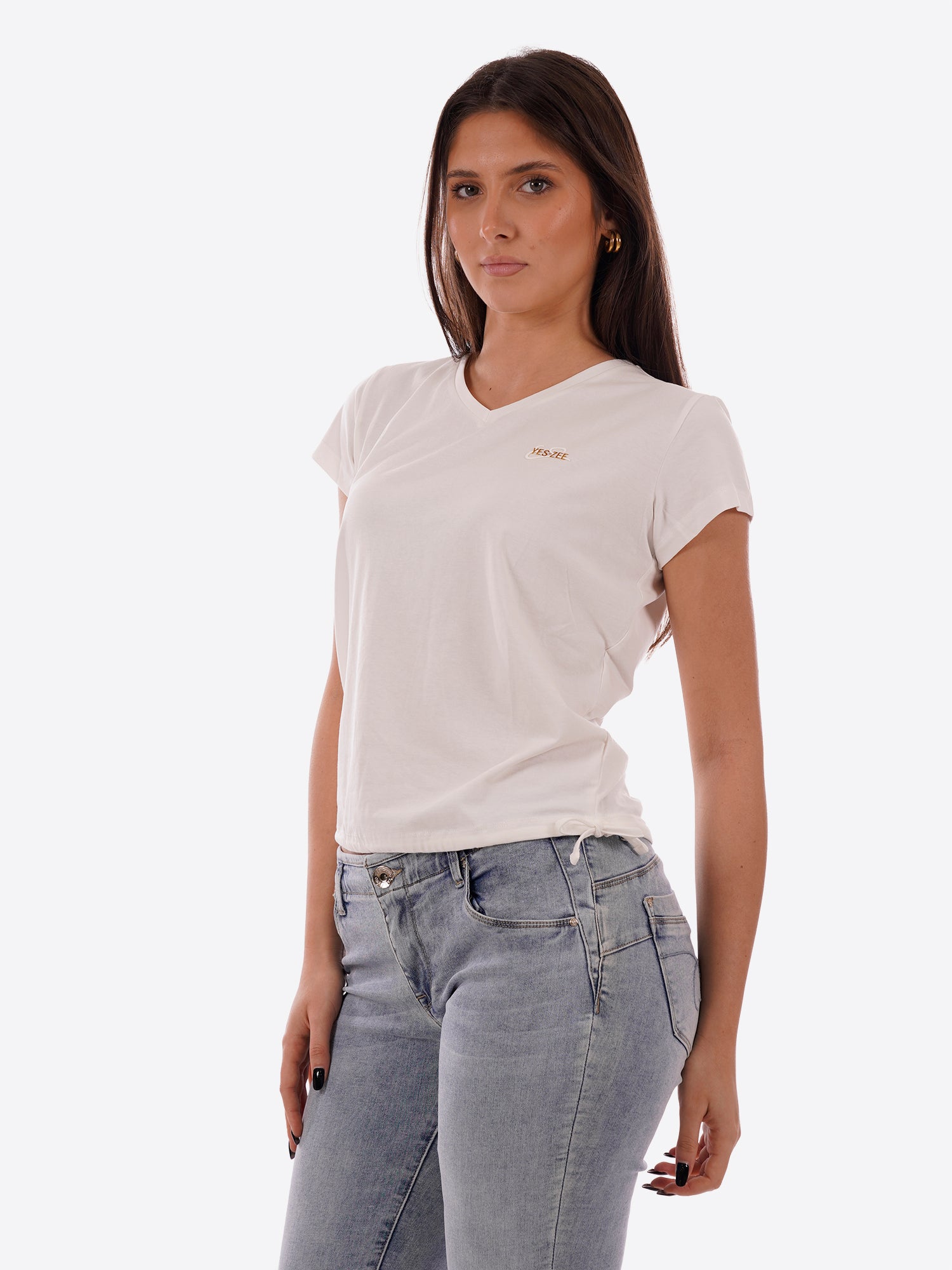 T-shirt YES-ZEE da Donna - bianco T270S700107