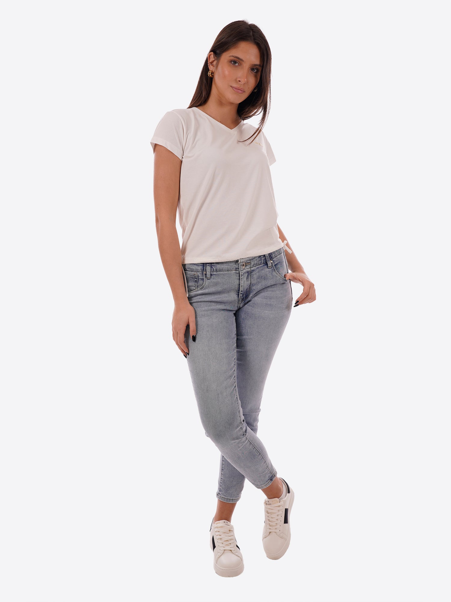 T-shirt YES-ZEE da Donna - bianco T270S700107