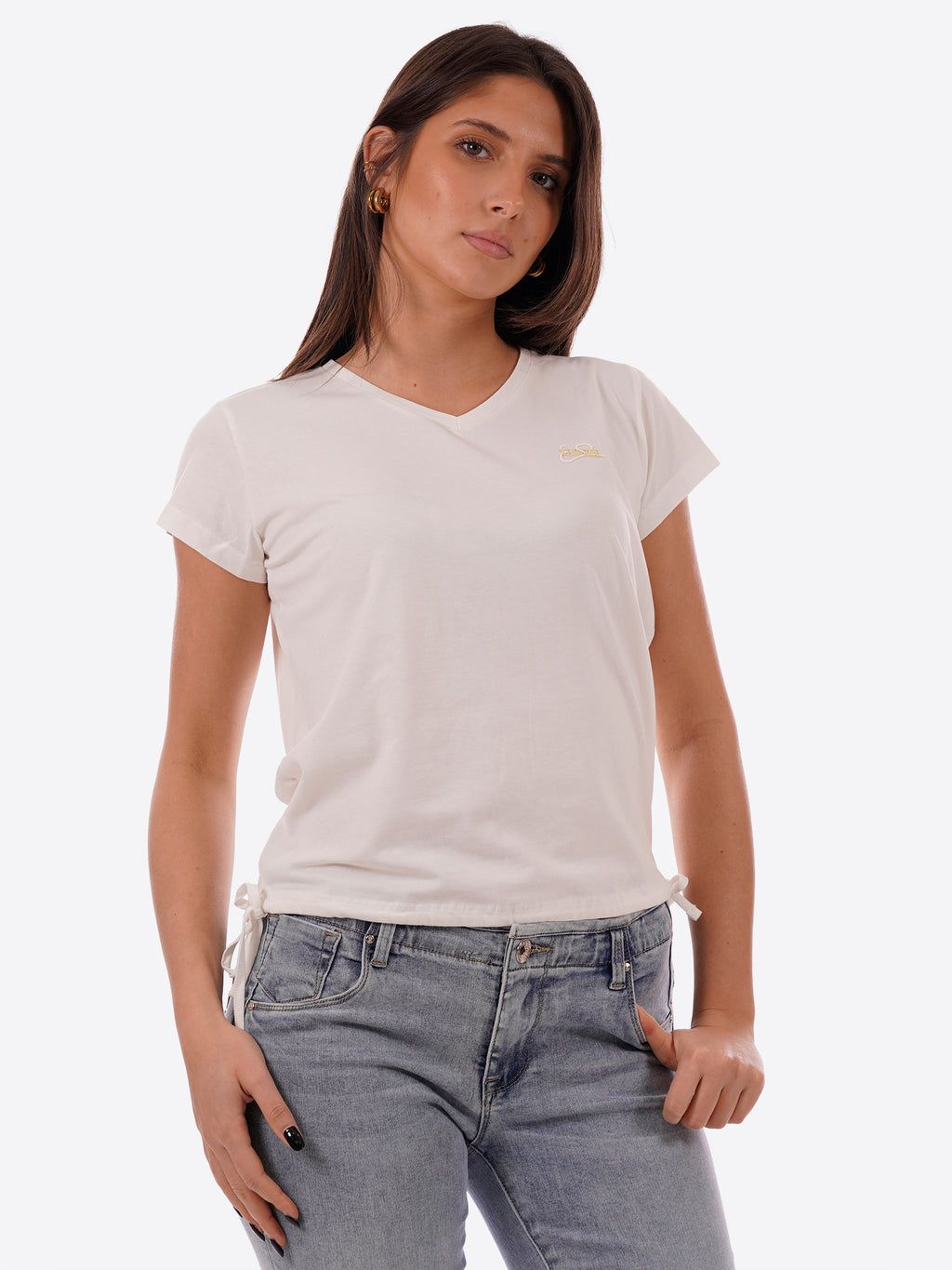T-shirt YES-ZEE da Donna - bianco T270S700107