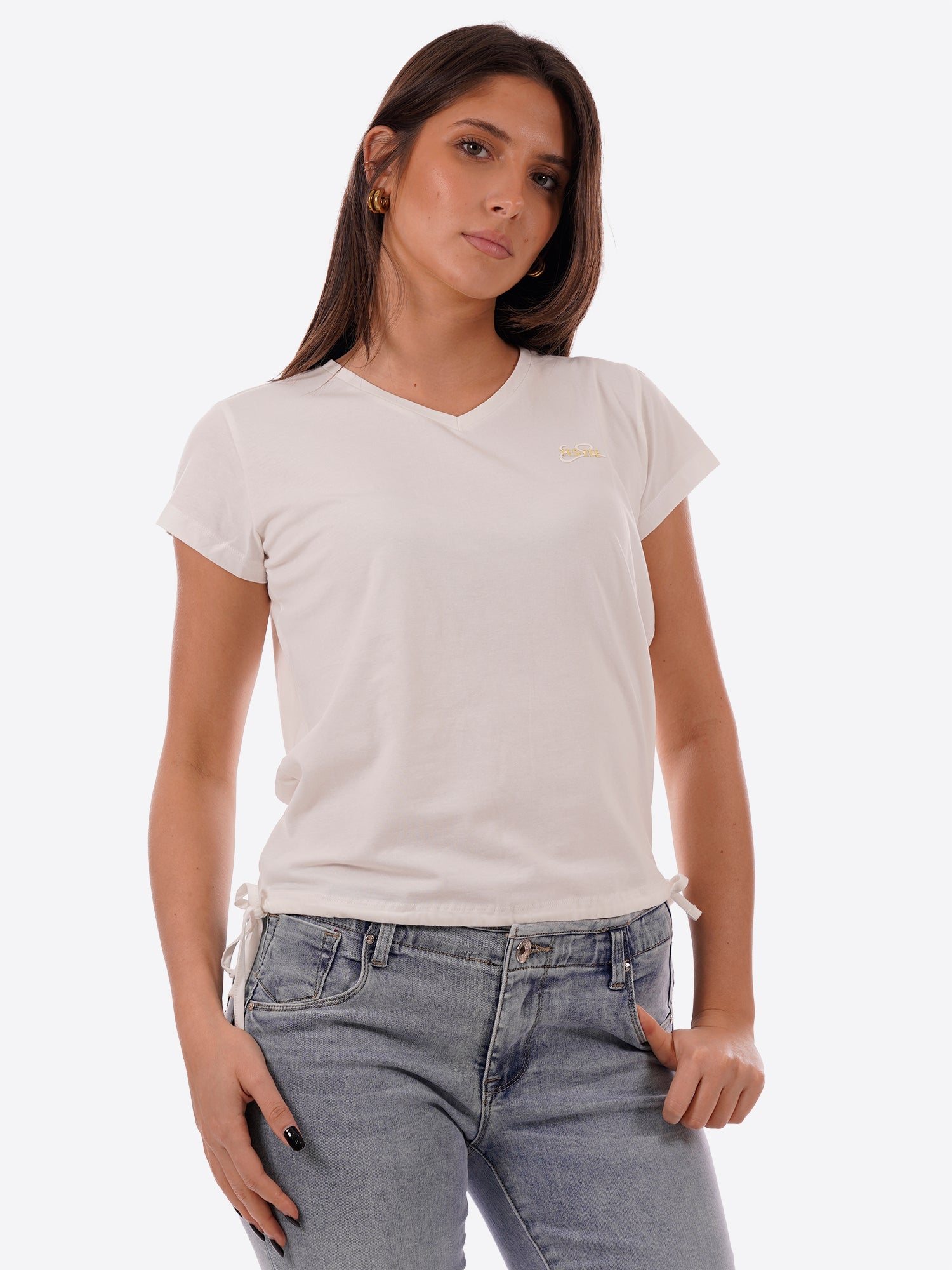 T-shirt YES-ZEE da Donna - bianco T270S700107
