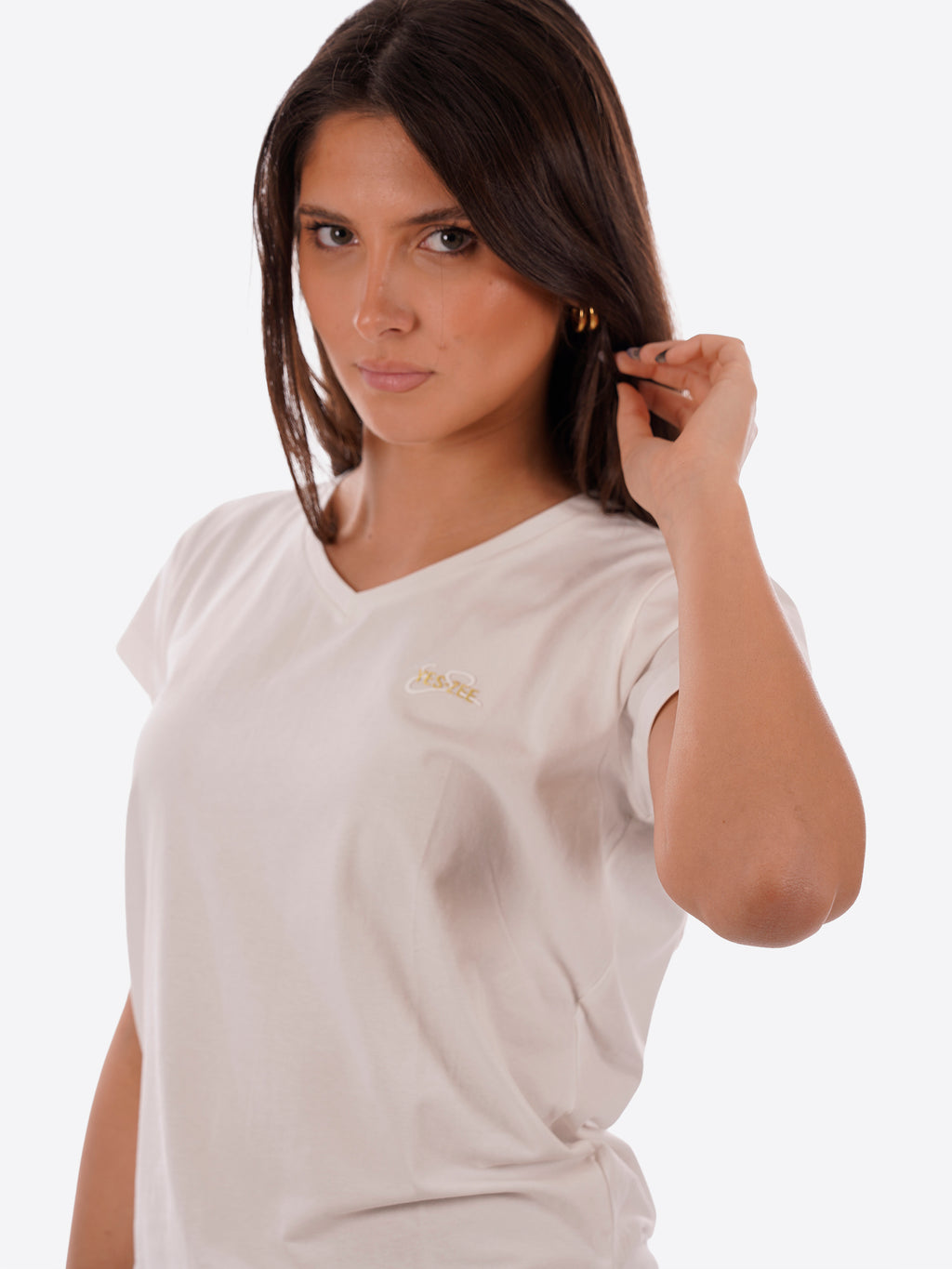 T-shirt YES-ZEE da Donna - bianco T270S700107