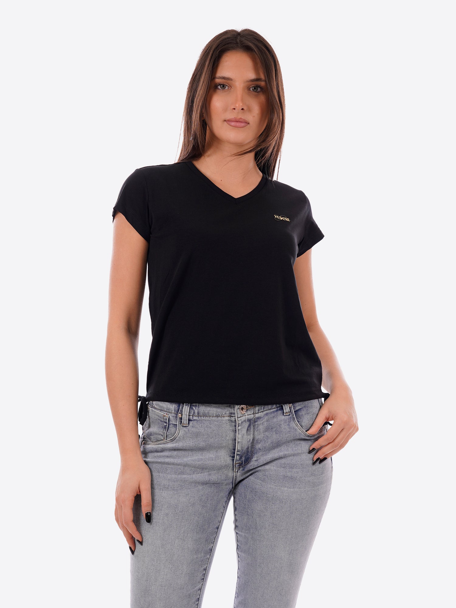 T-shirt YES-ZEE da Donna - nero T270S700801