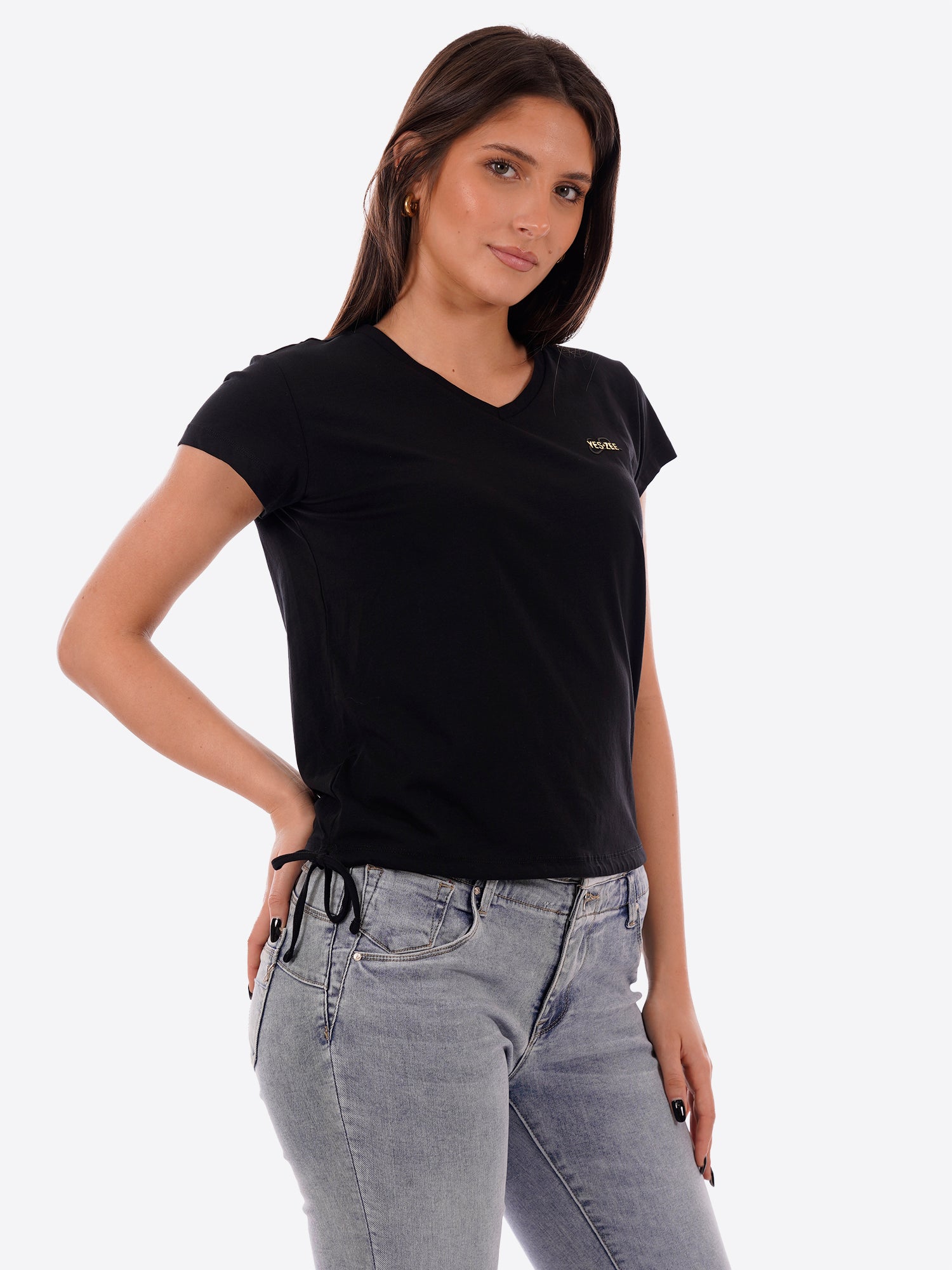 T-shirt YES-ZEE da Donna - nero T270S700801