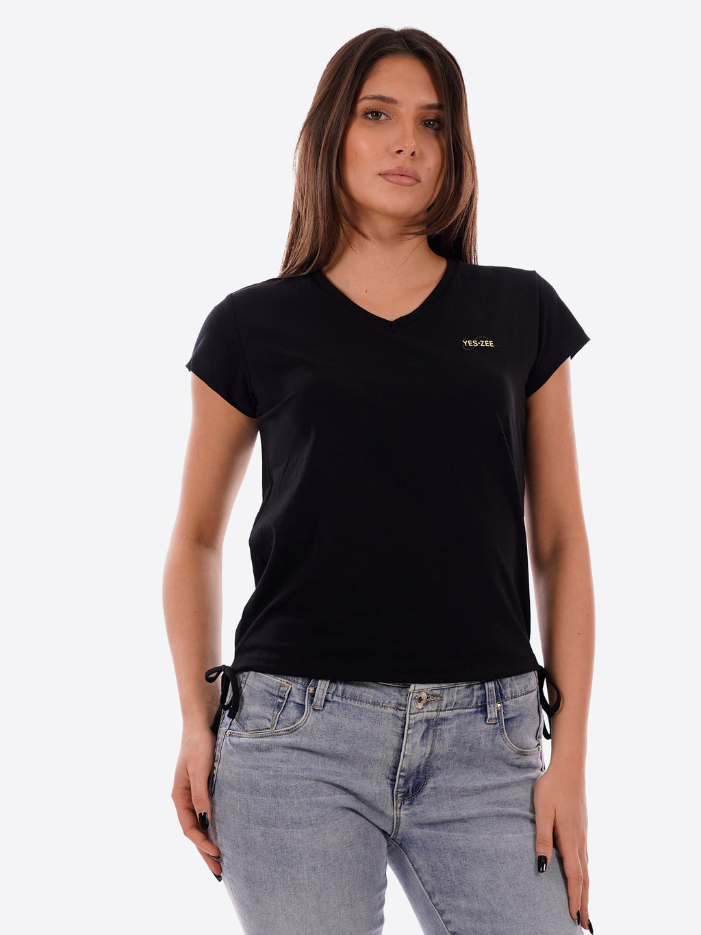 T-shirt YES-ZEE da Donna - nero T270S700801