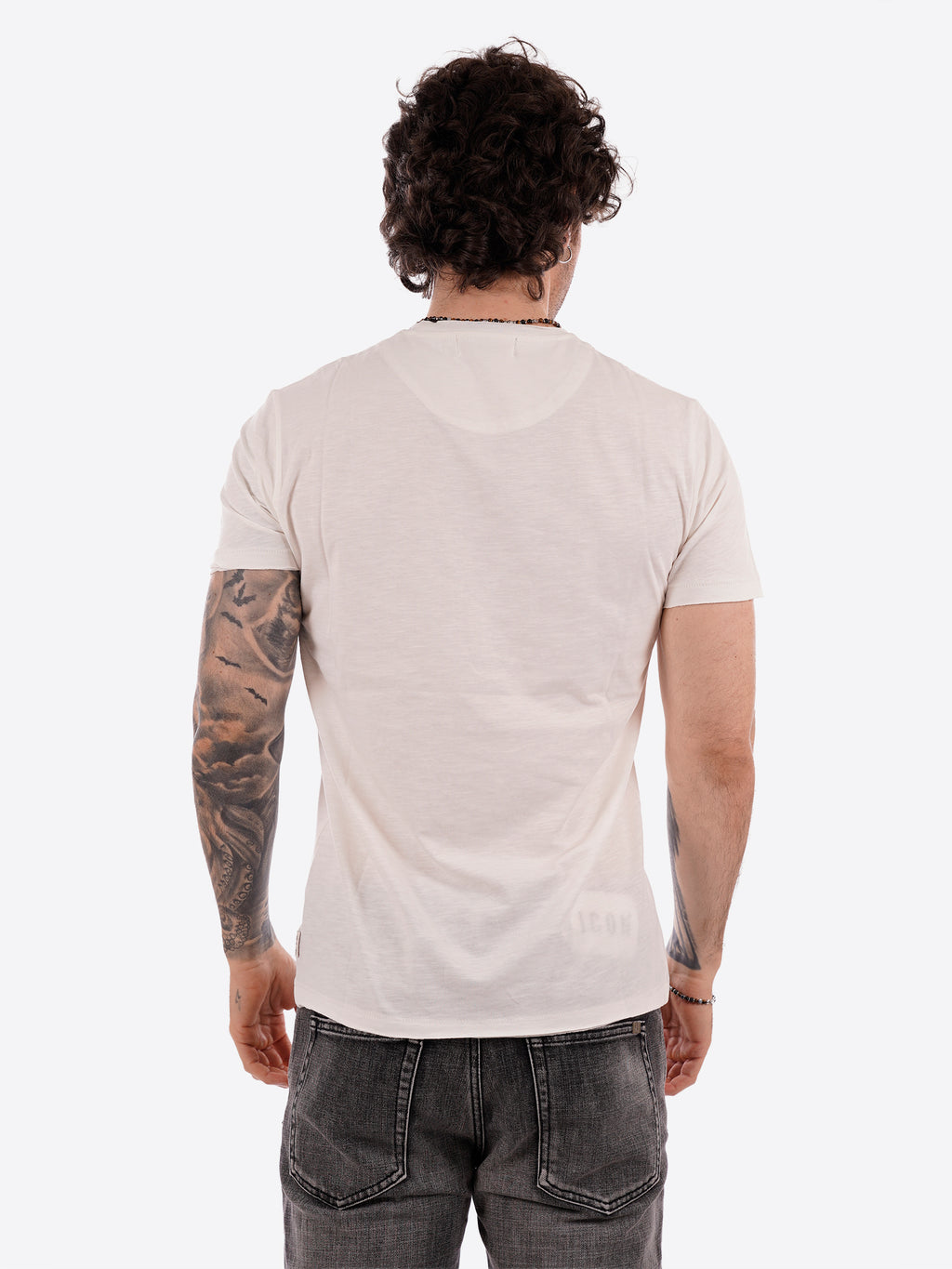 T-shirt YES-ZEE da Uomo - bianco T722TL00107